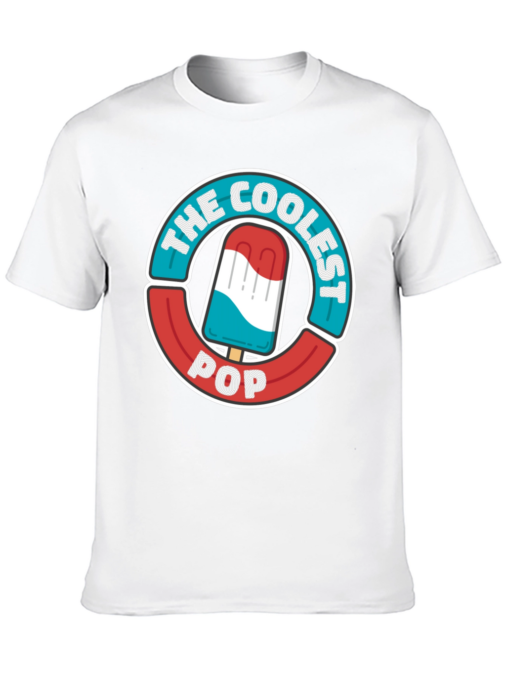 The Coolest Pop T-Shirt - Patriotic Popsicle Design
