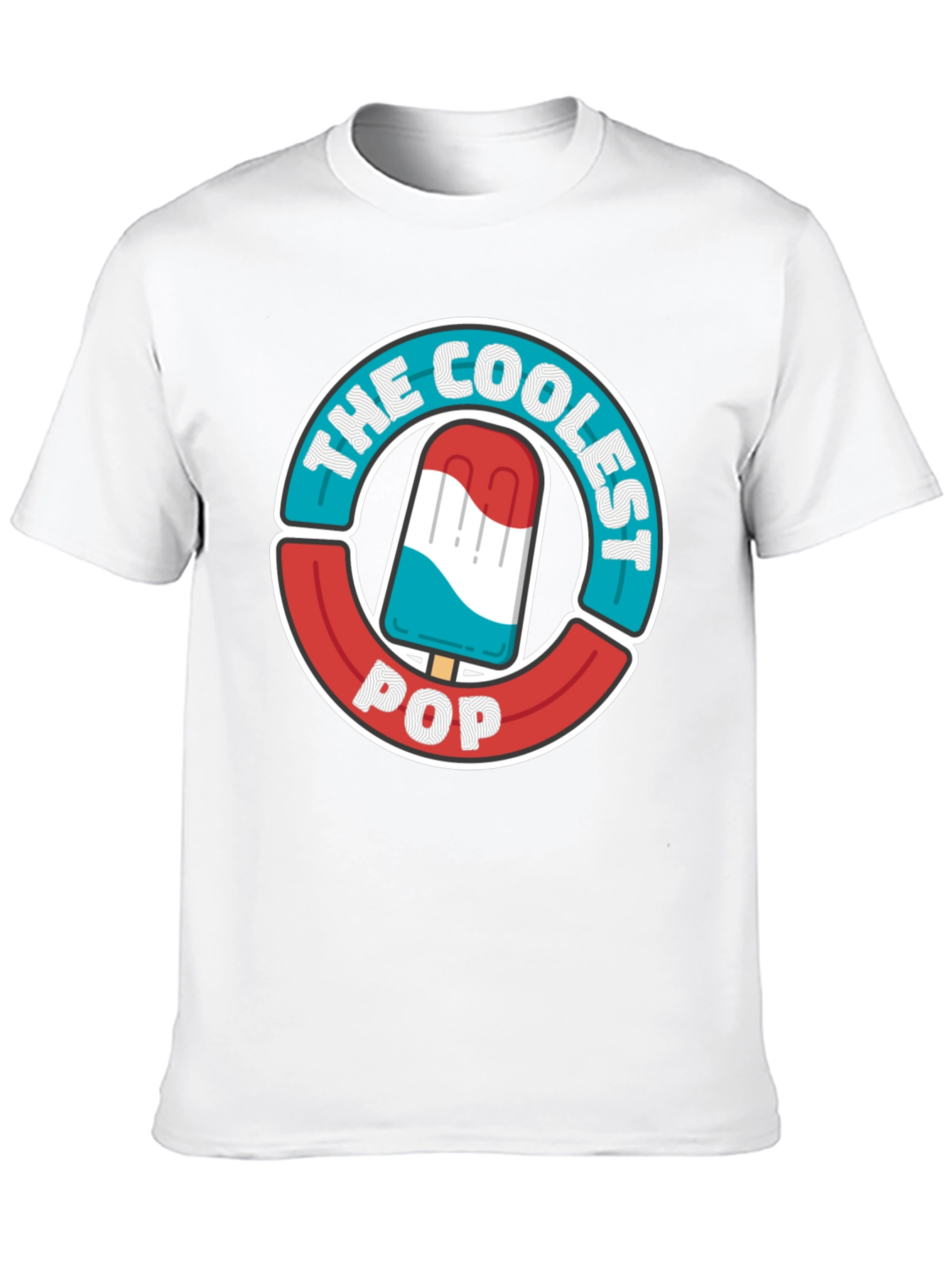 The Coolest Pop T-Shirt - Patriotic Popsicle Design