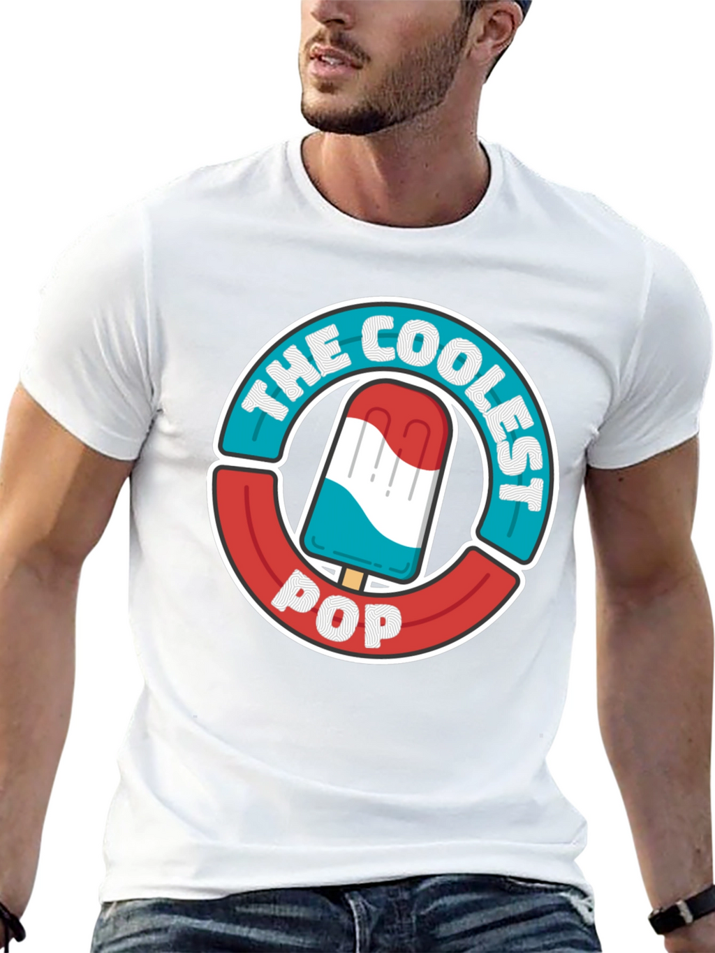 The Coolest Pop T-Shirt - Patriotic Popsicle Design