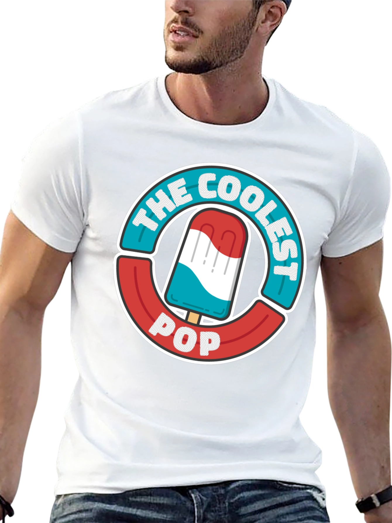 The Coolest Pop T-Shirt - Patriotic Popsicle Design