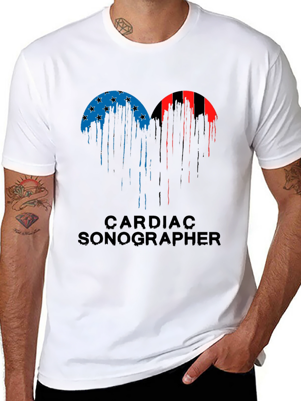 Cardiac Sonographer Heart T-Shirt