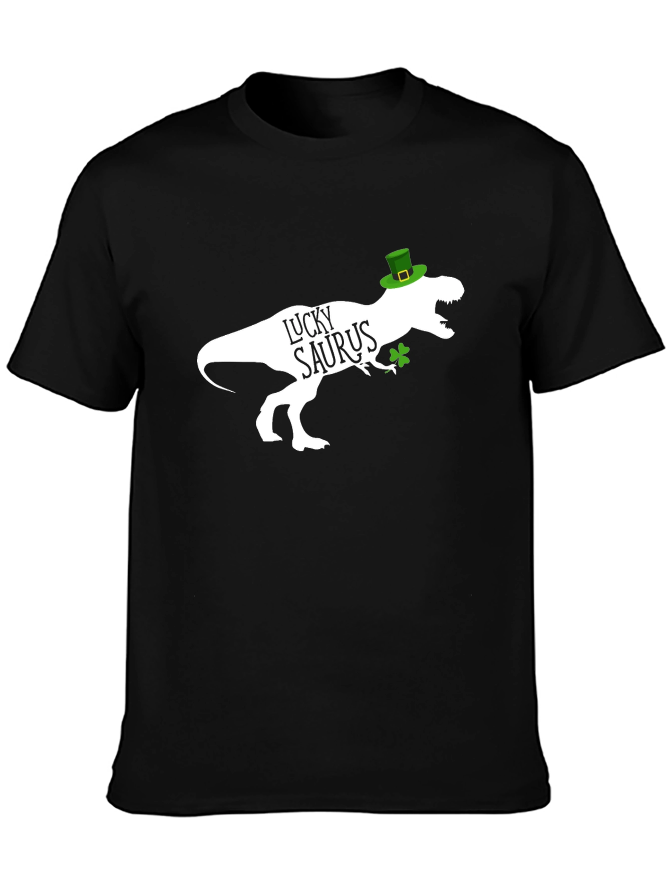 Lucky Saurus Black Graphic T-Shirt