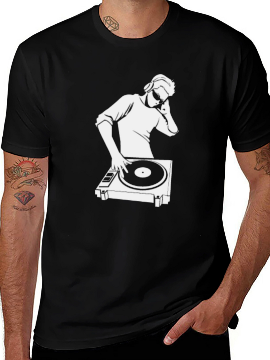 DJ Turntable Graphic Tee - Cool Music Lover T-Shirt