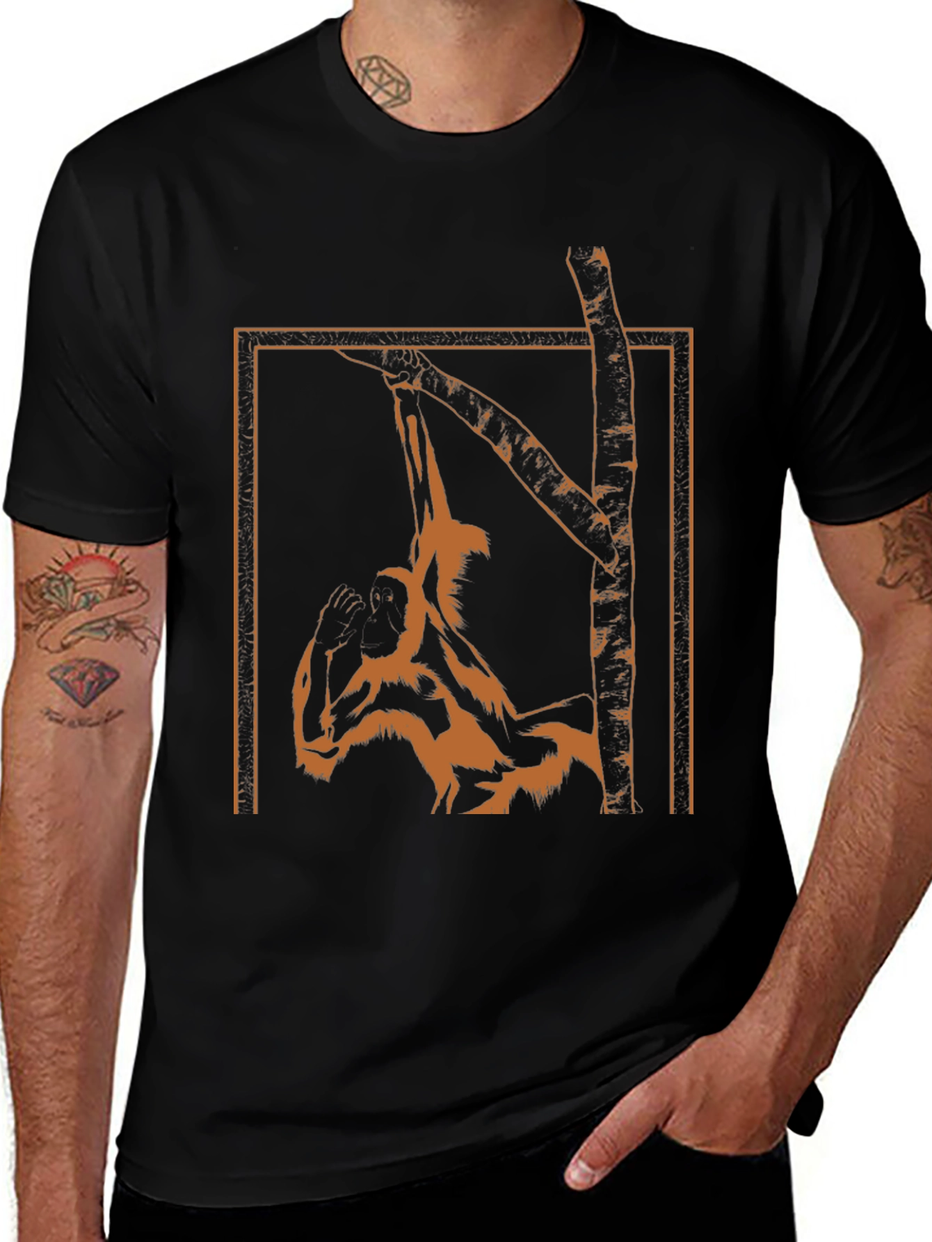 Monkey in a Tree Graphic T-Shirt