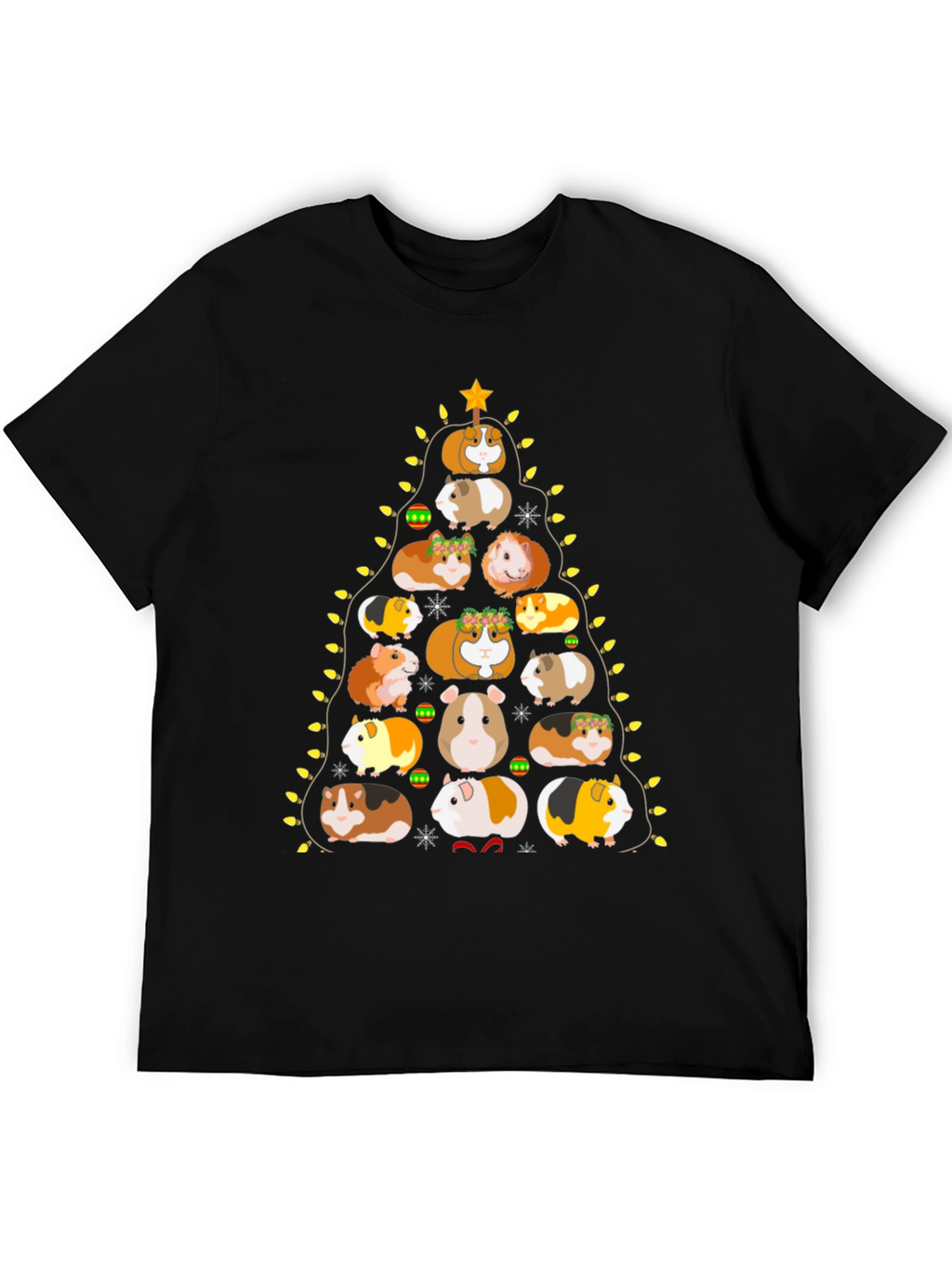 Guinea Pig Christmas Tree Graphic Tee