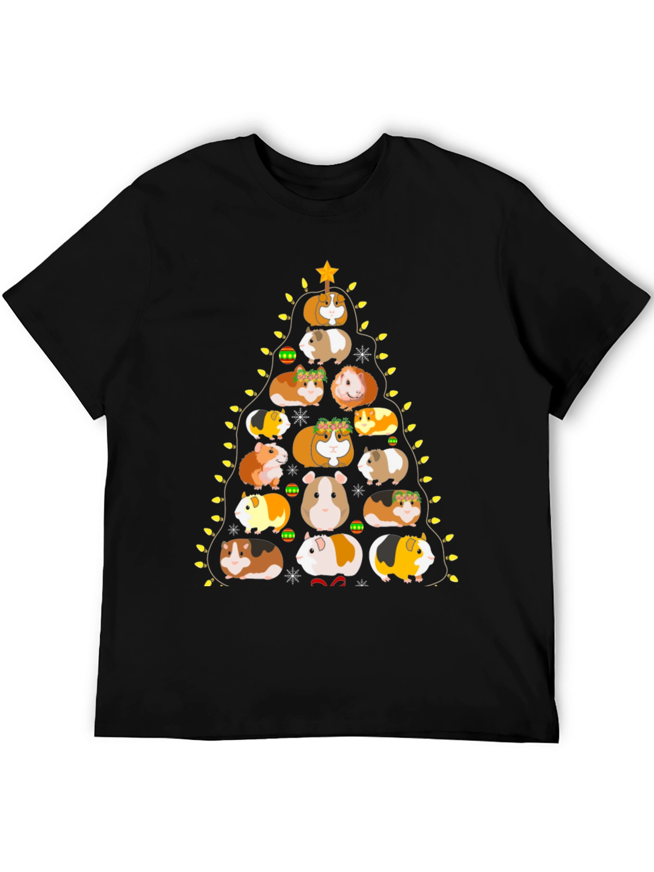 Guinea Pig Christmas Tree Graphic Tee