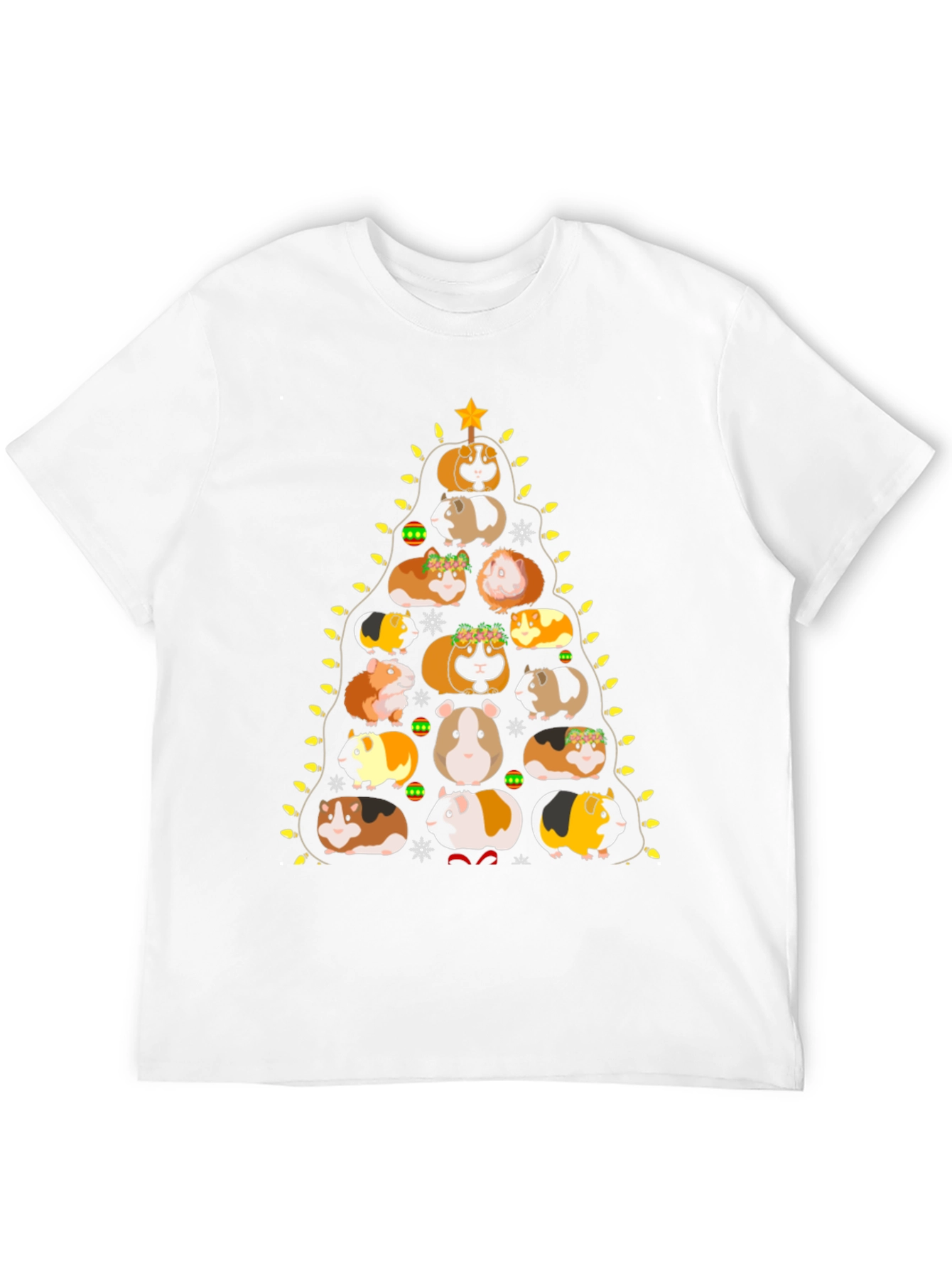 Guinea Pig Christmas Tree Graphic Tee
