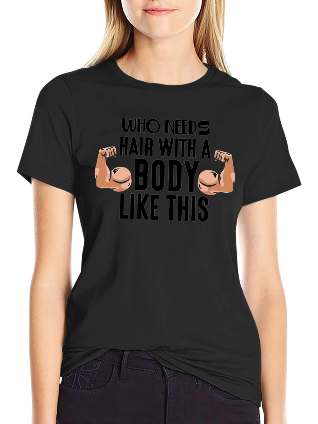 Funny Bodybuilder Humor Black T-Shirt