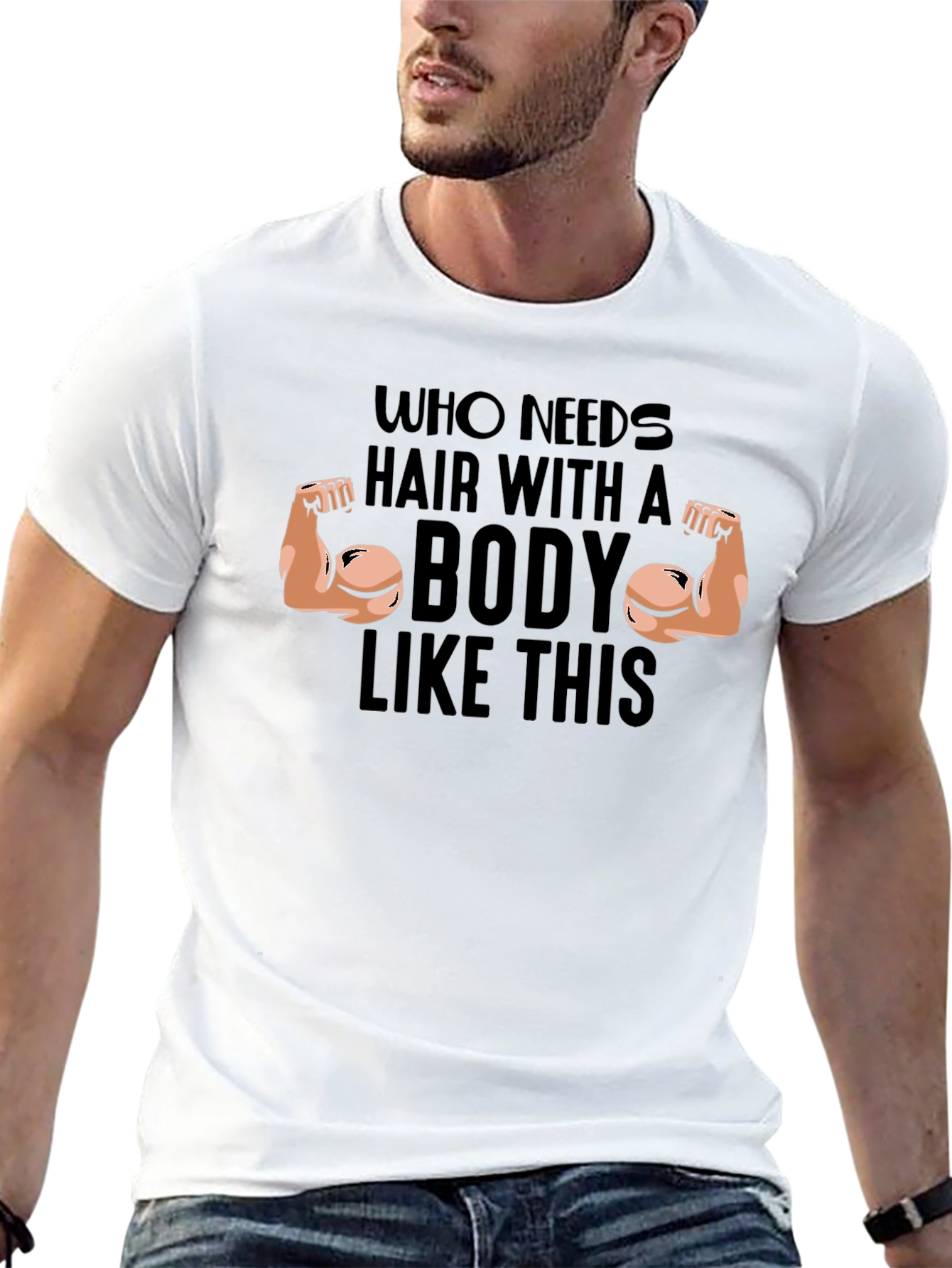 Funny Bodybuilder Humor Black T-Shirt