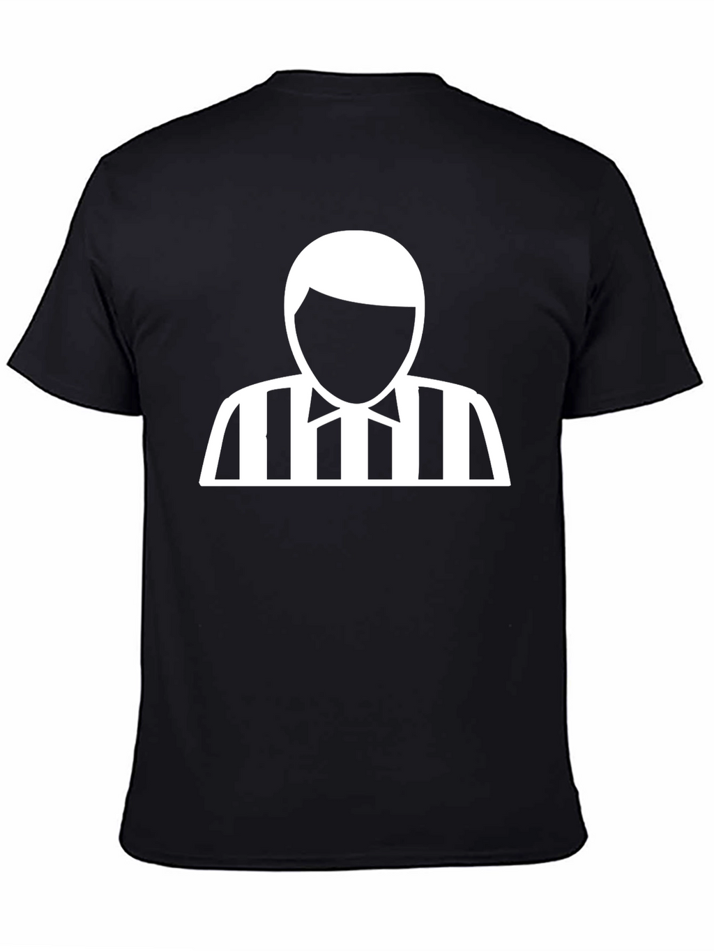 Referee Graphic Tee - Black Cotton T-Shirt