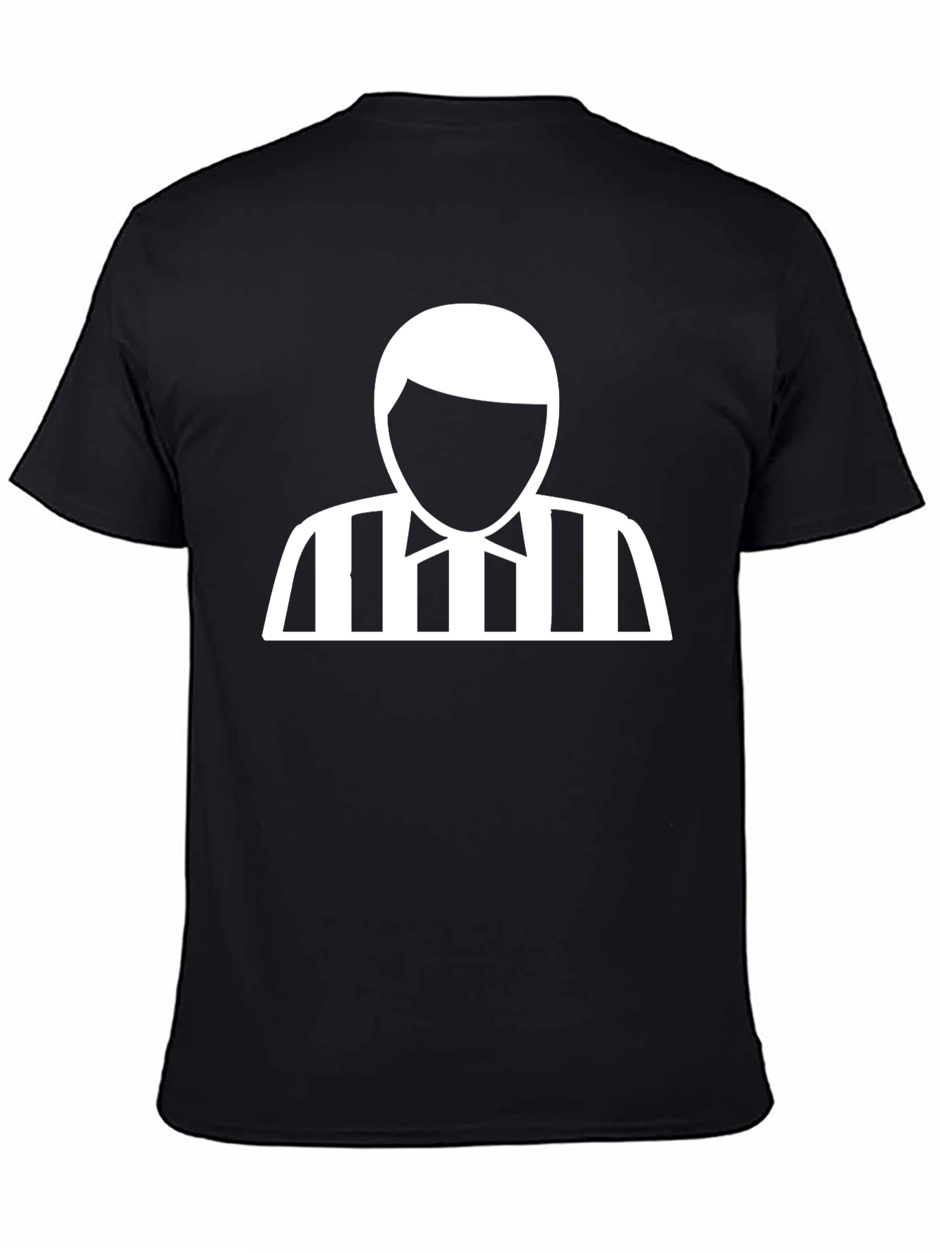 Referee Graphic Tee - Black Cotton T-Shirt