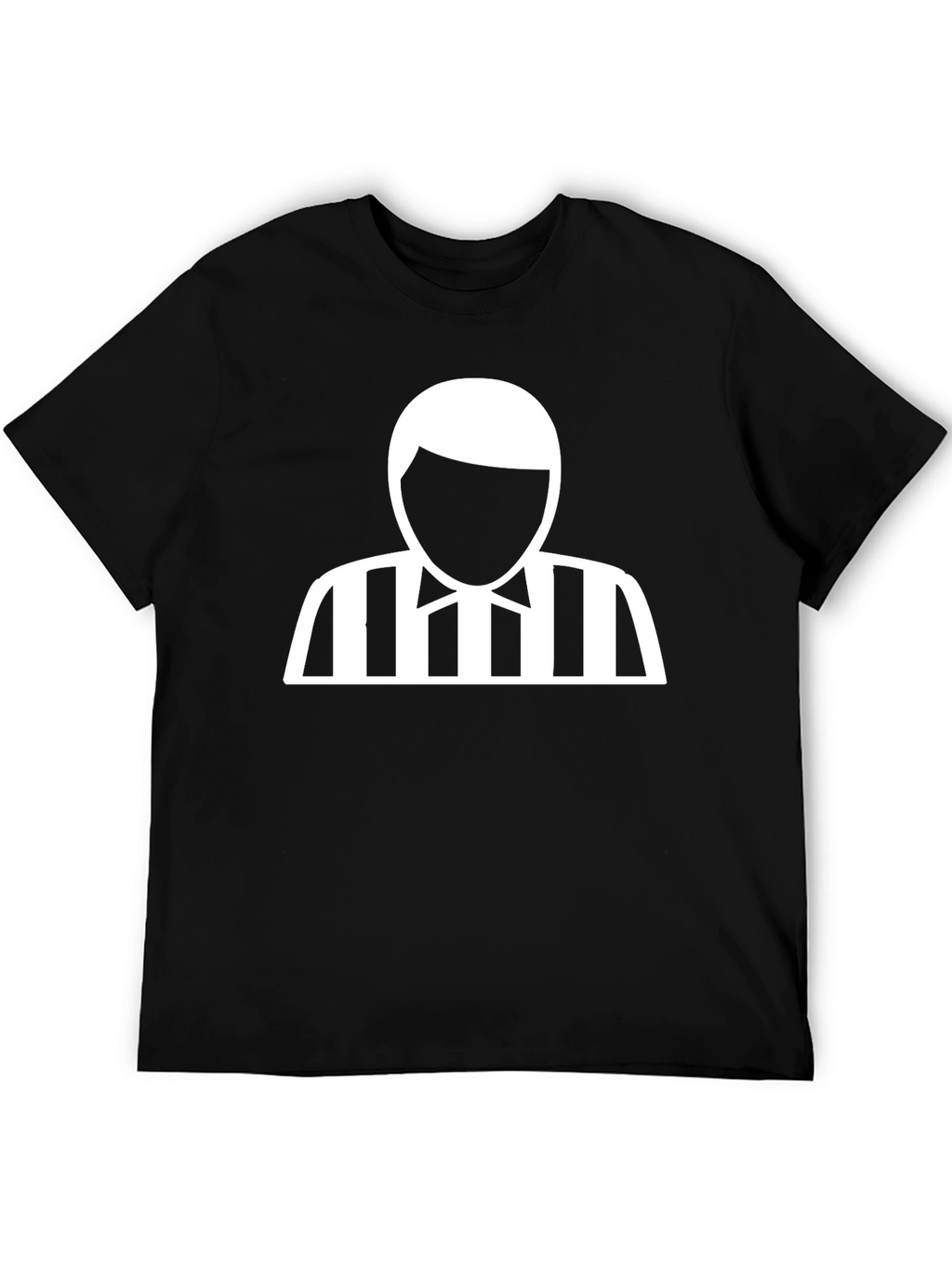 Referee Graphic Tee - Black Cotton T-Shirt