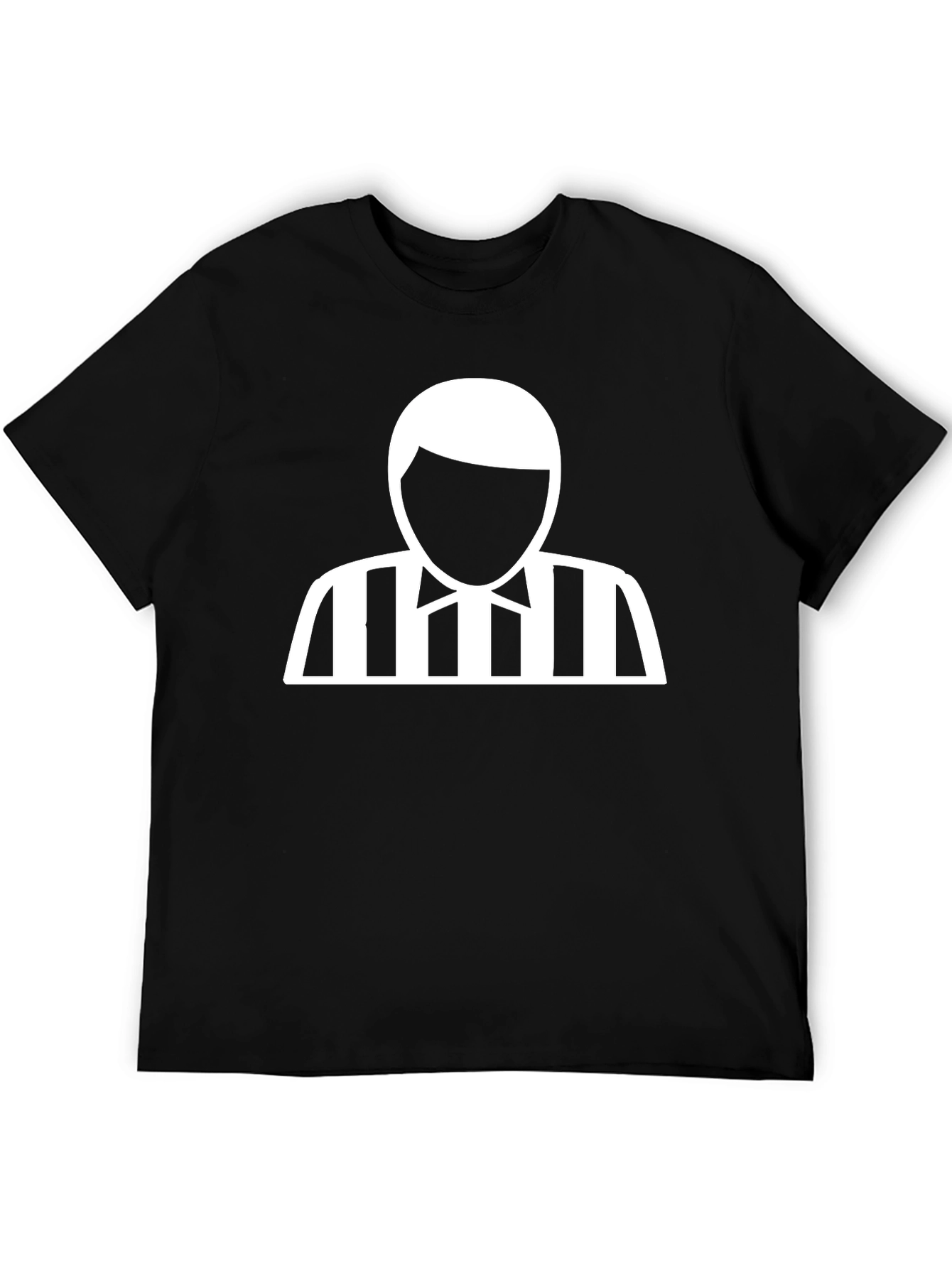 Referee Graphic Tee - Black Cotton T-Shirt