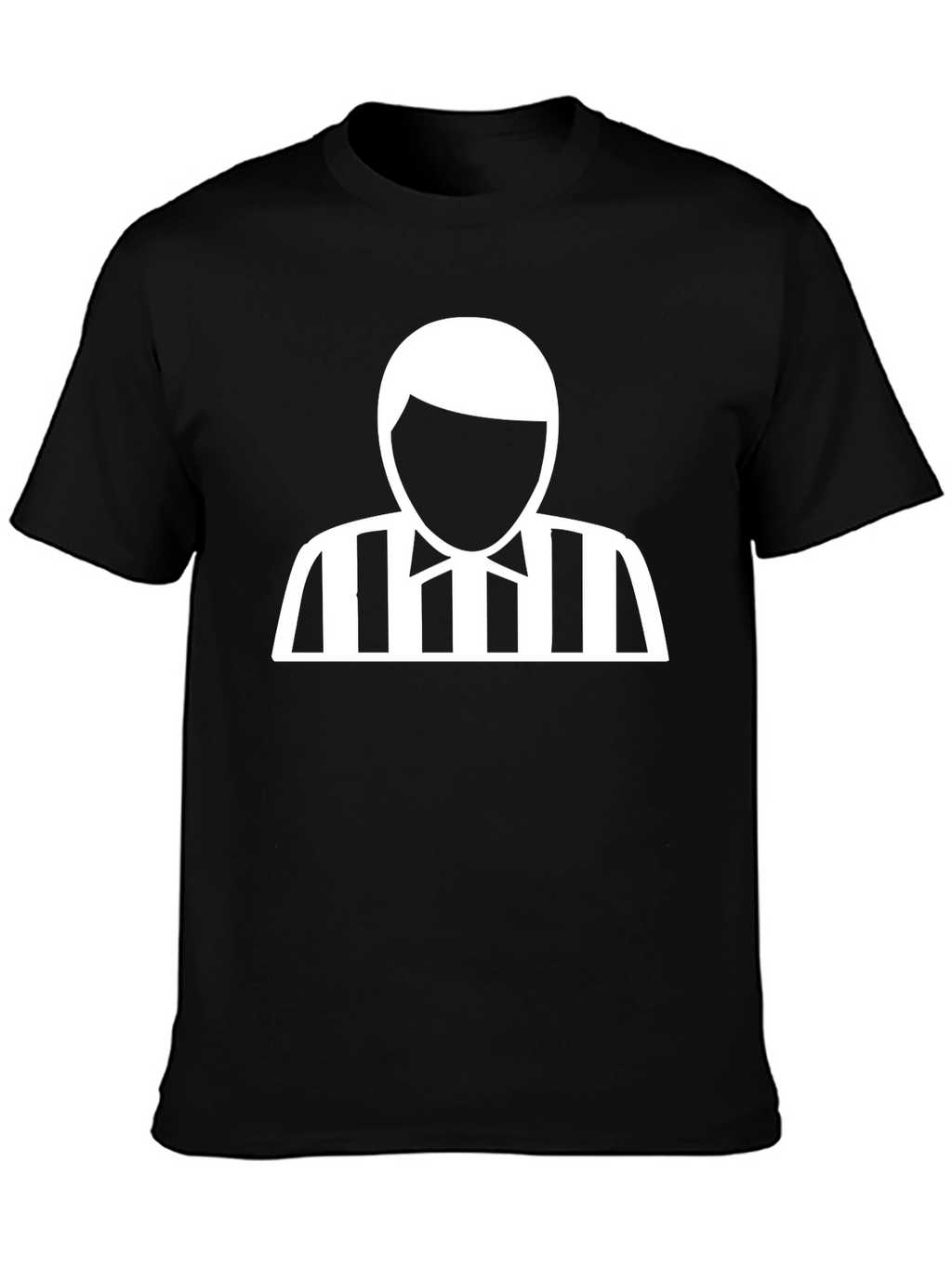 Referee Graphic Tee - Black Cotton T-Shirt