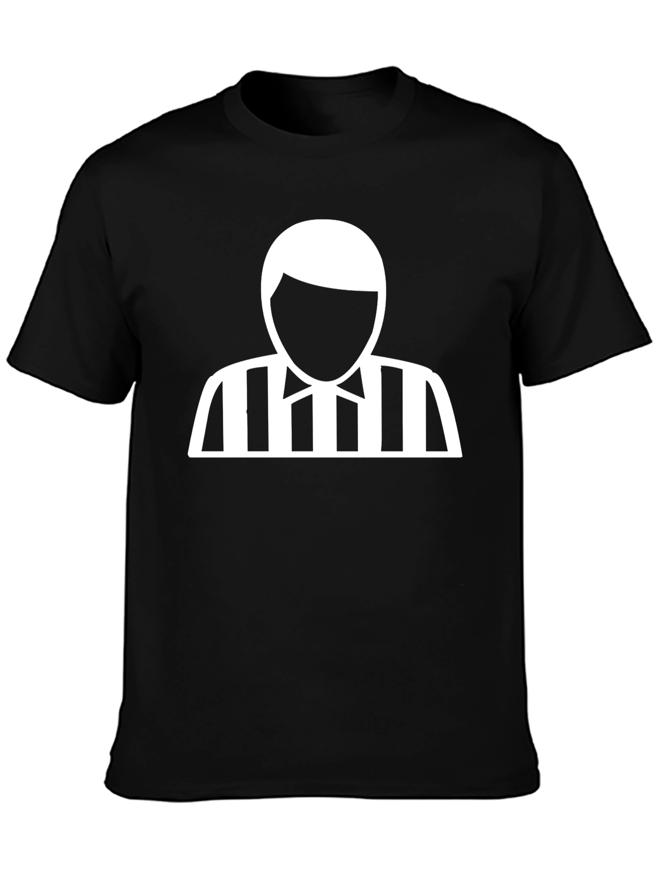 Referee Graphic Tee - Black Cotton T-Shirt