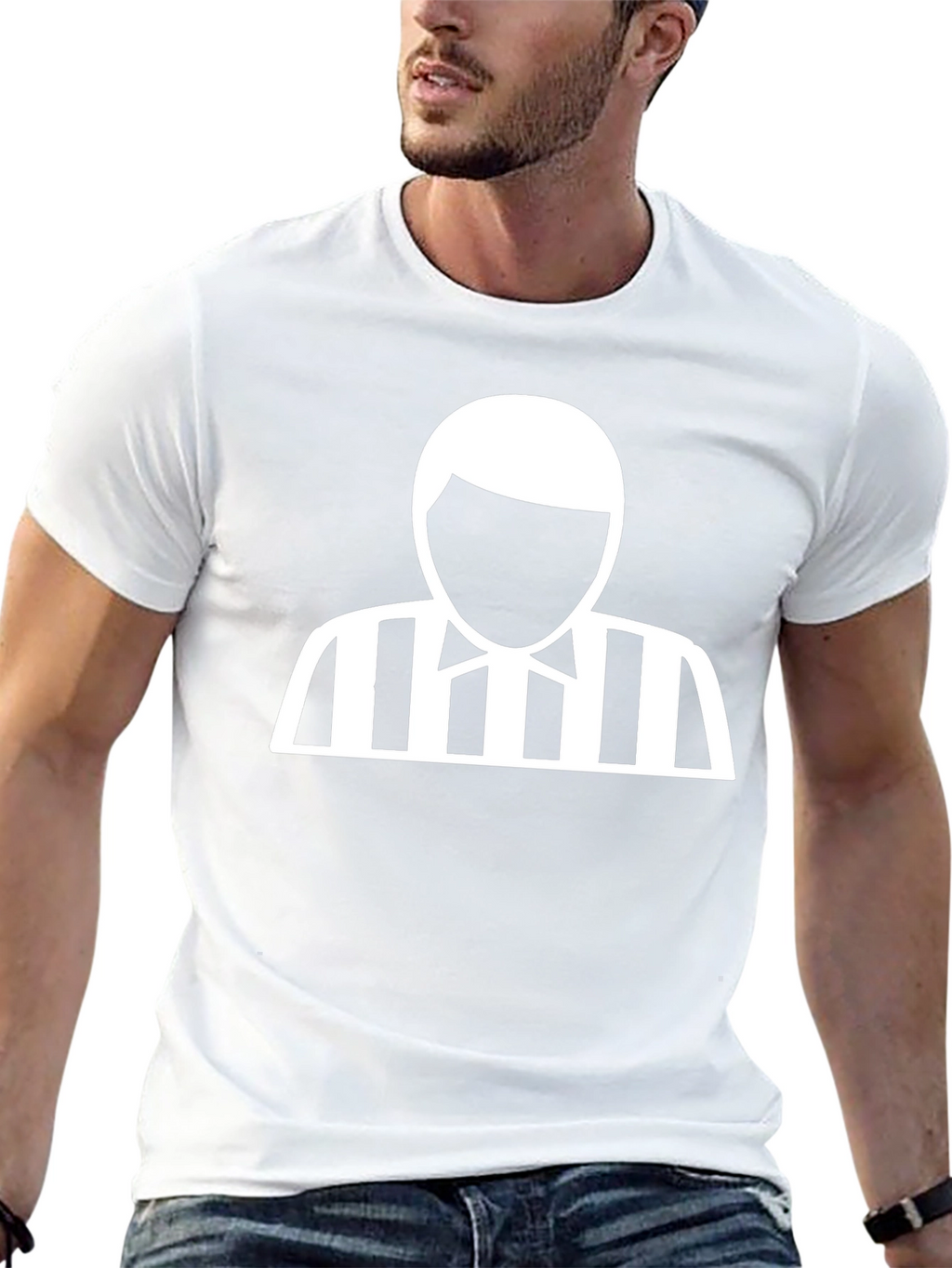 Referee Graphic Tee - Black Cotton T-Shirt