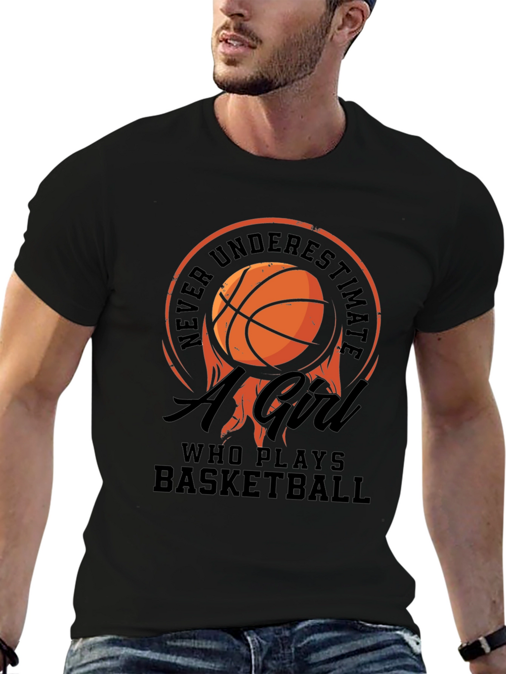 Basketball Girl T-Shirt: Never Underestimate