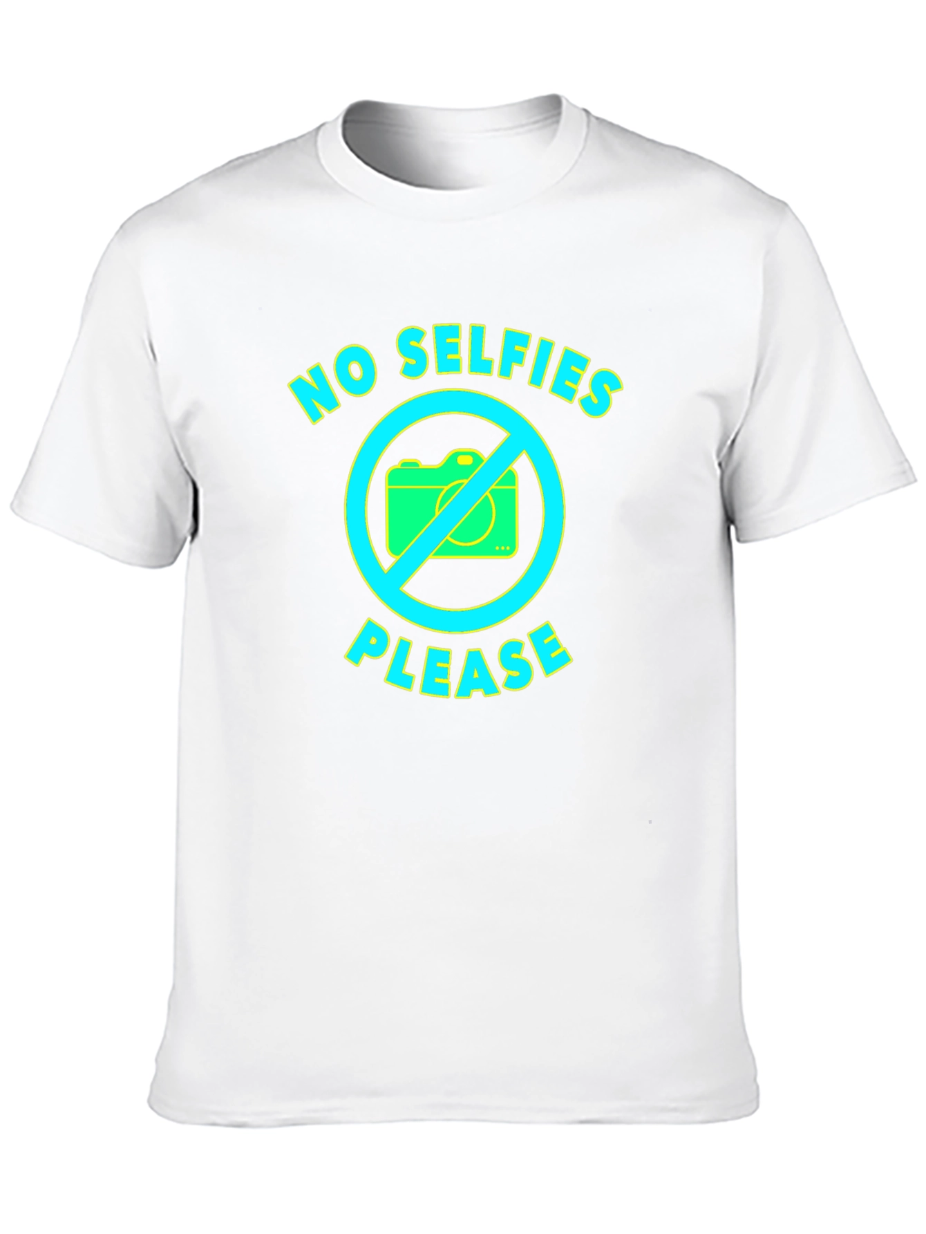 No Selfies Please Graphic T-Shirt