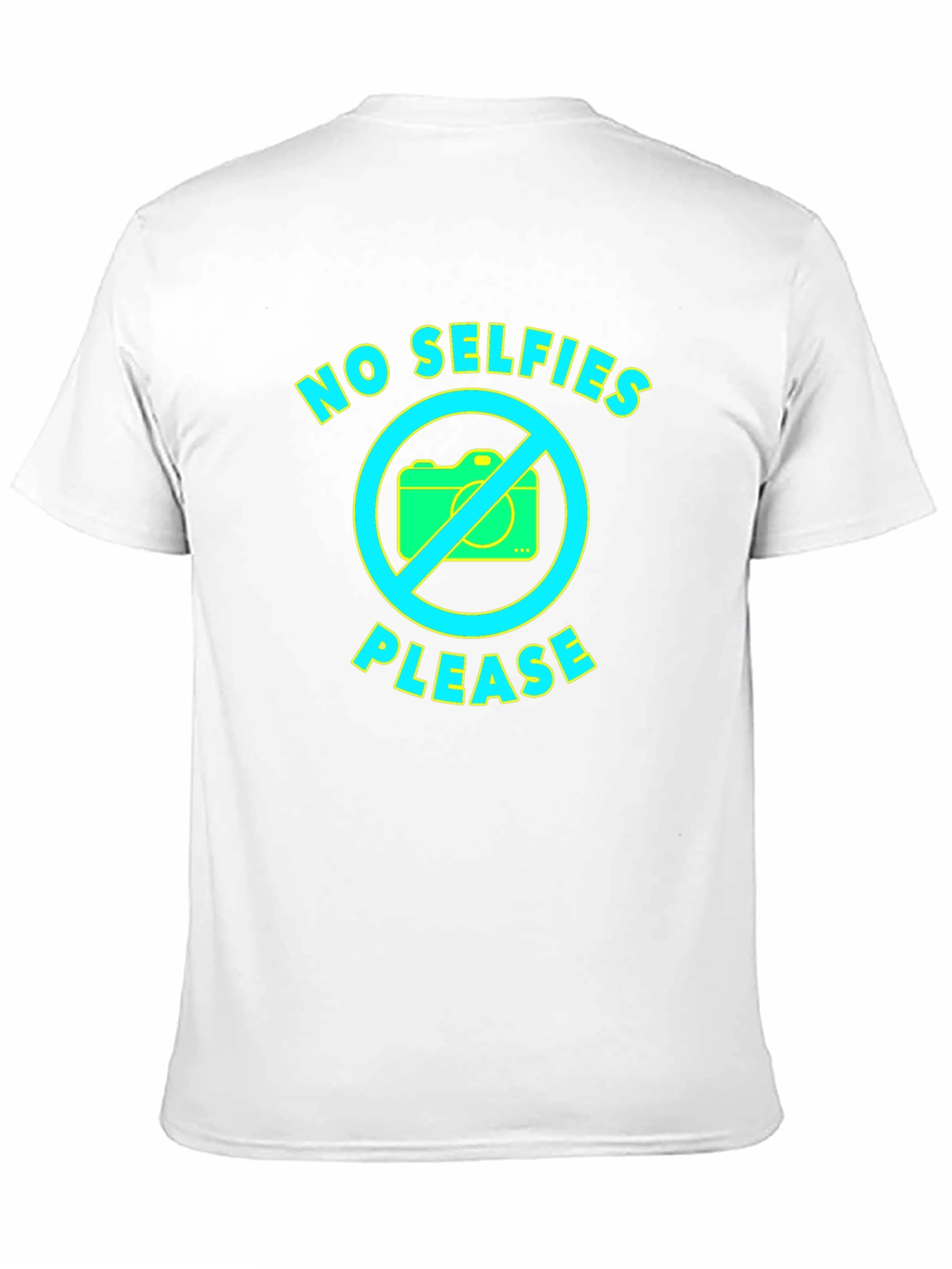 No Selfies Please Graphic T-Shirt