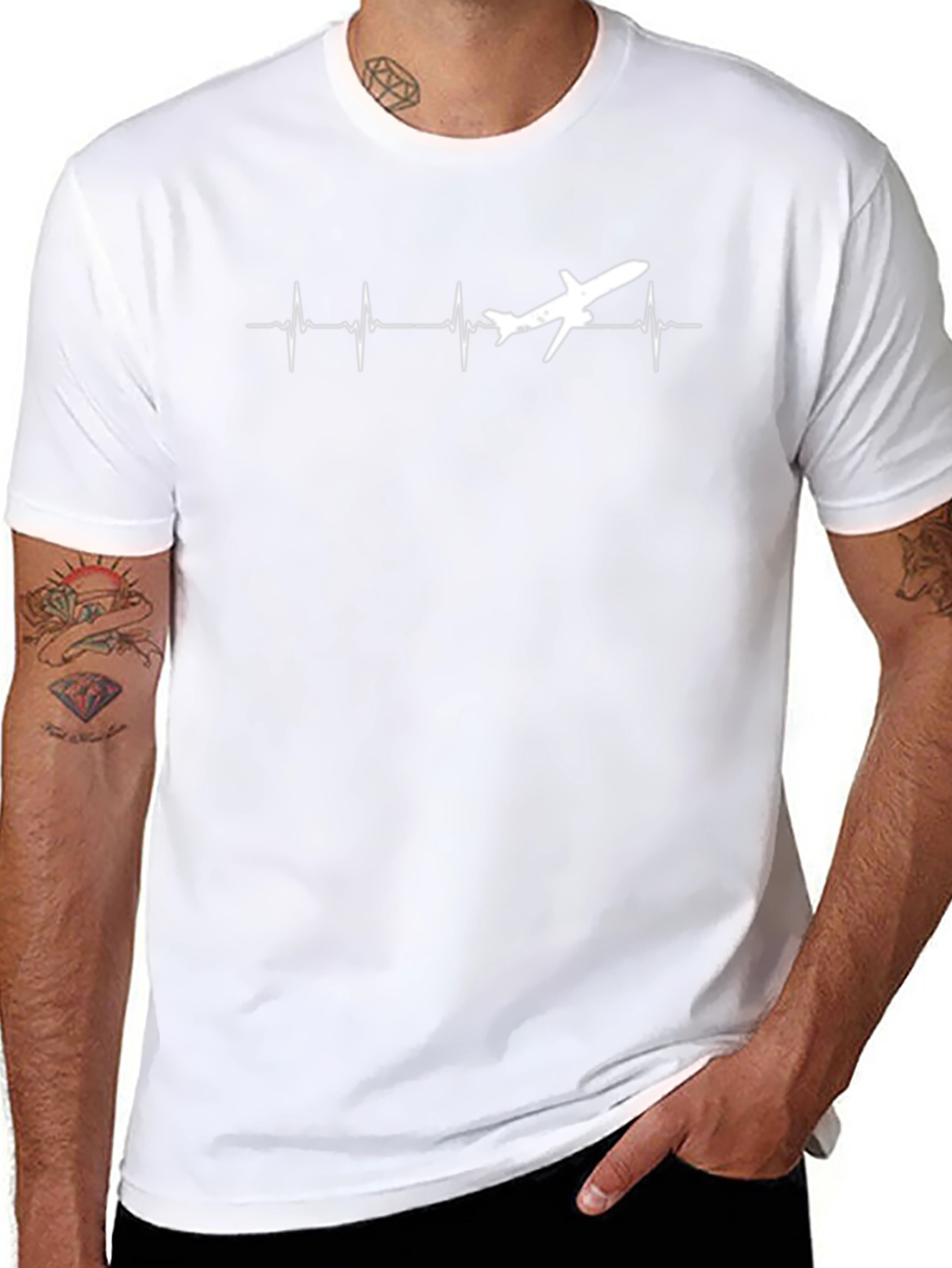 Aviation Heartbeat T-Shirt - Pilot Passion