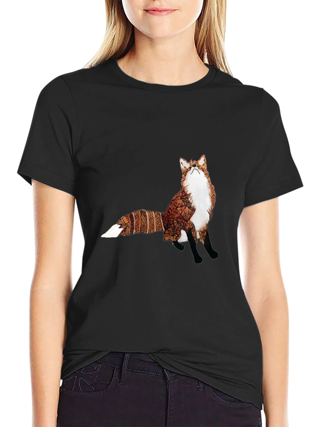 Fox Graphic Tee - Unique Animal Print Shirt