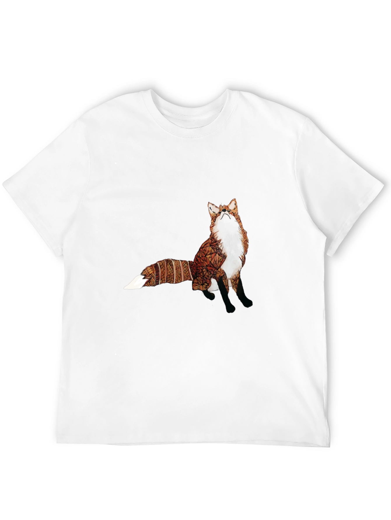 Fox Graphic Tee - Unique Animal Print Shirt