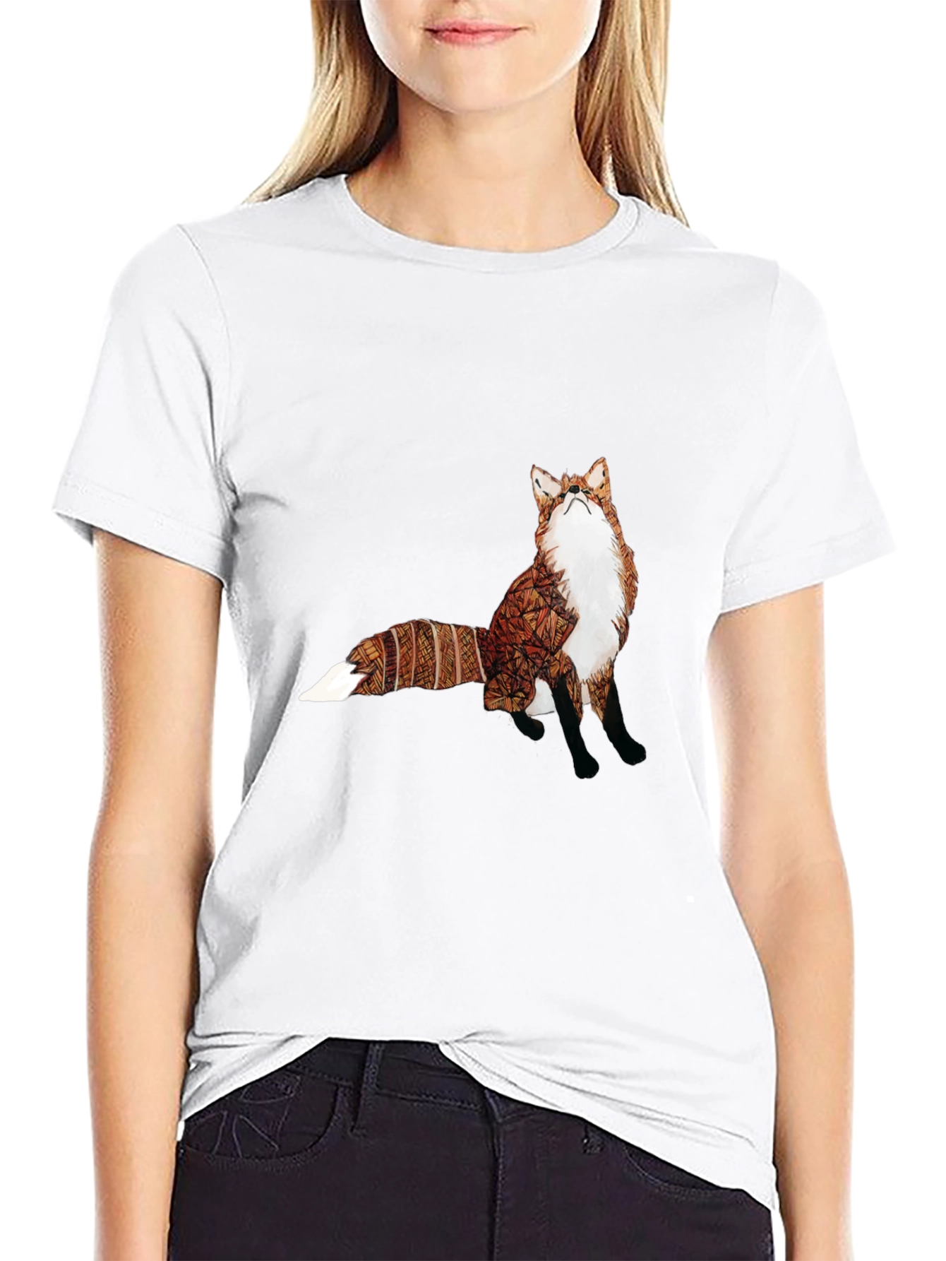 Fox Graphic Tee - Unique Animal Print Shirt