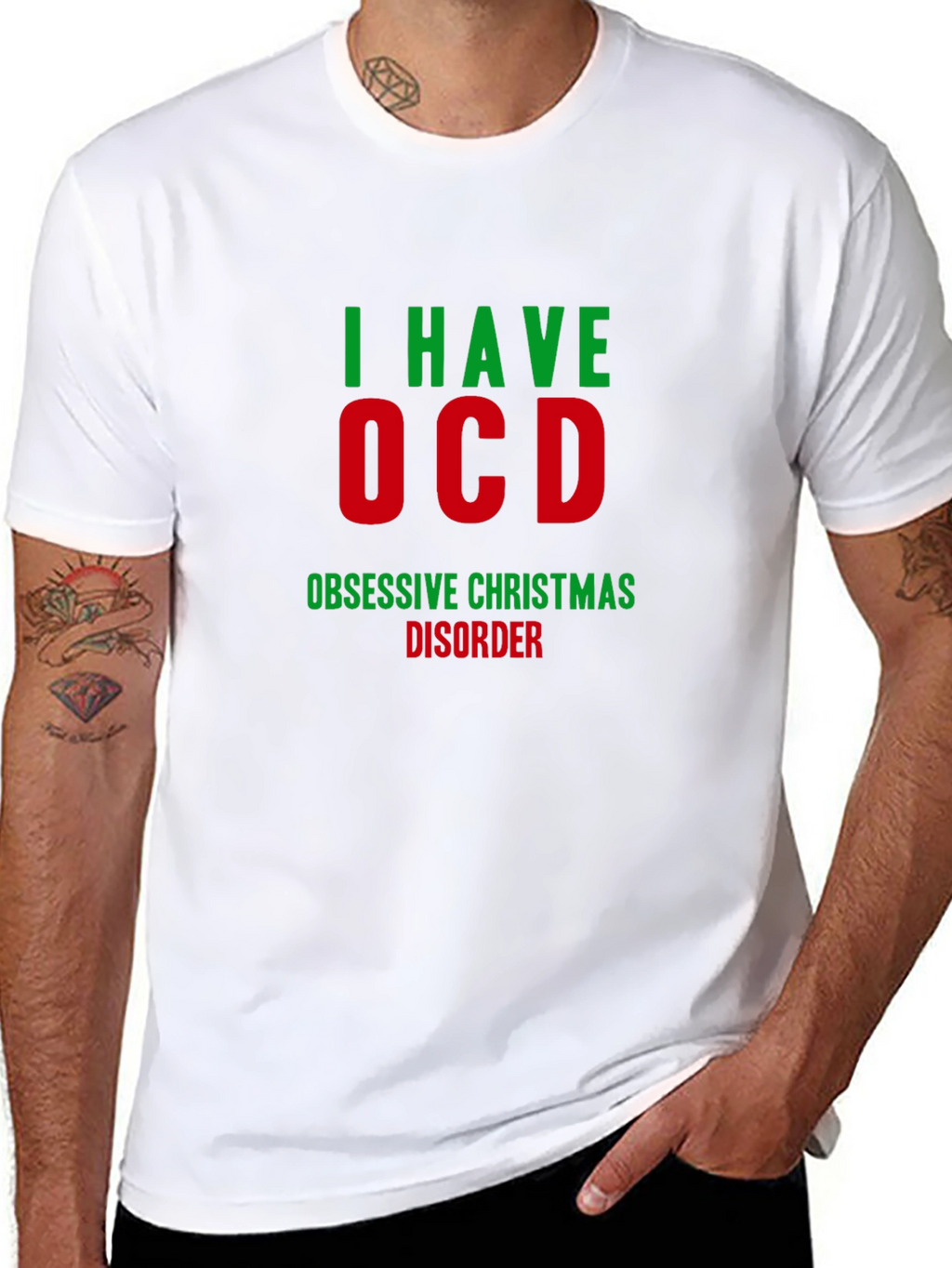 Funny Christmas OCD T-Shirt