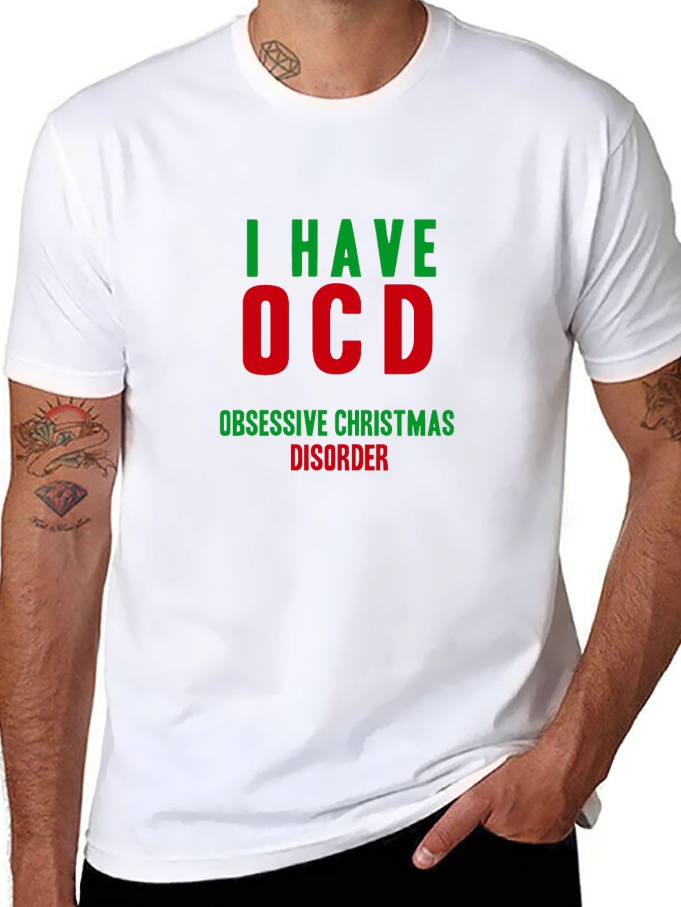 Funny Christmas OCD T-Shirt