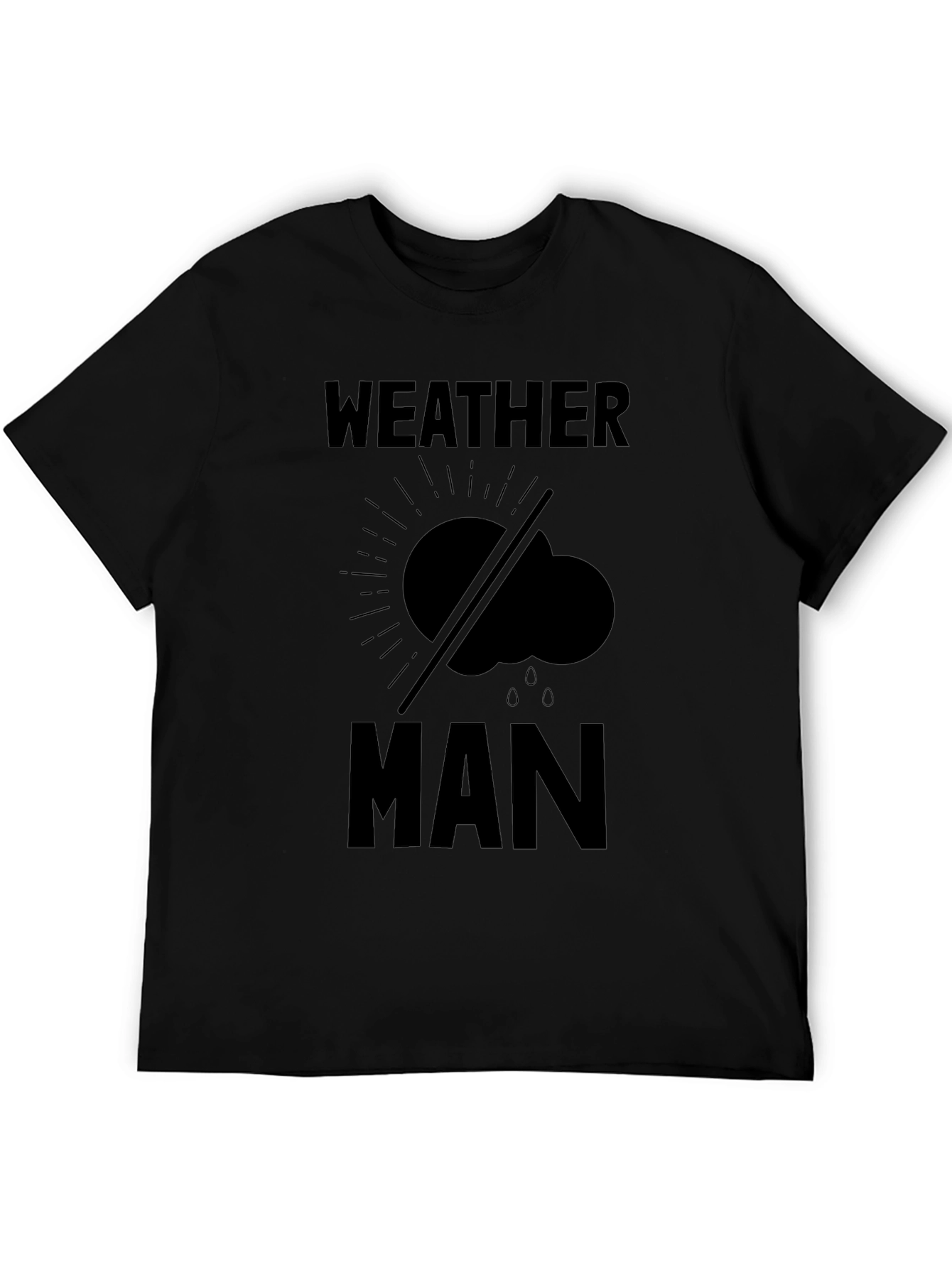 Weather Man Graphic Tee - Black Humor T-Shirt