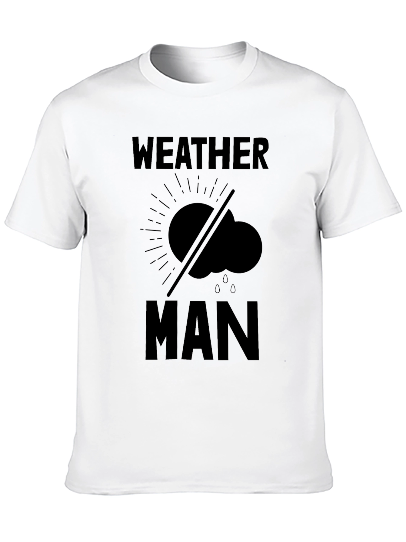 Weather Man Graphic Tee - Black Humor T-Shirt