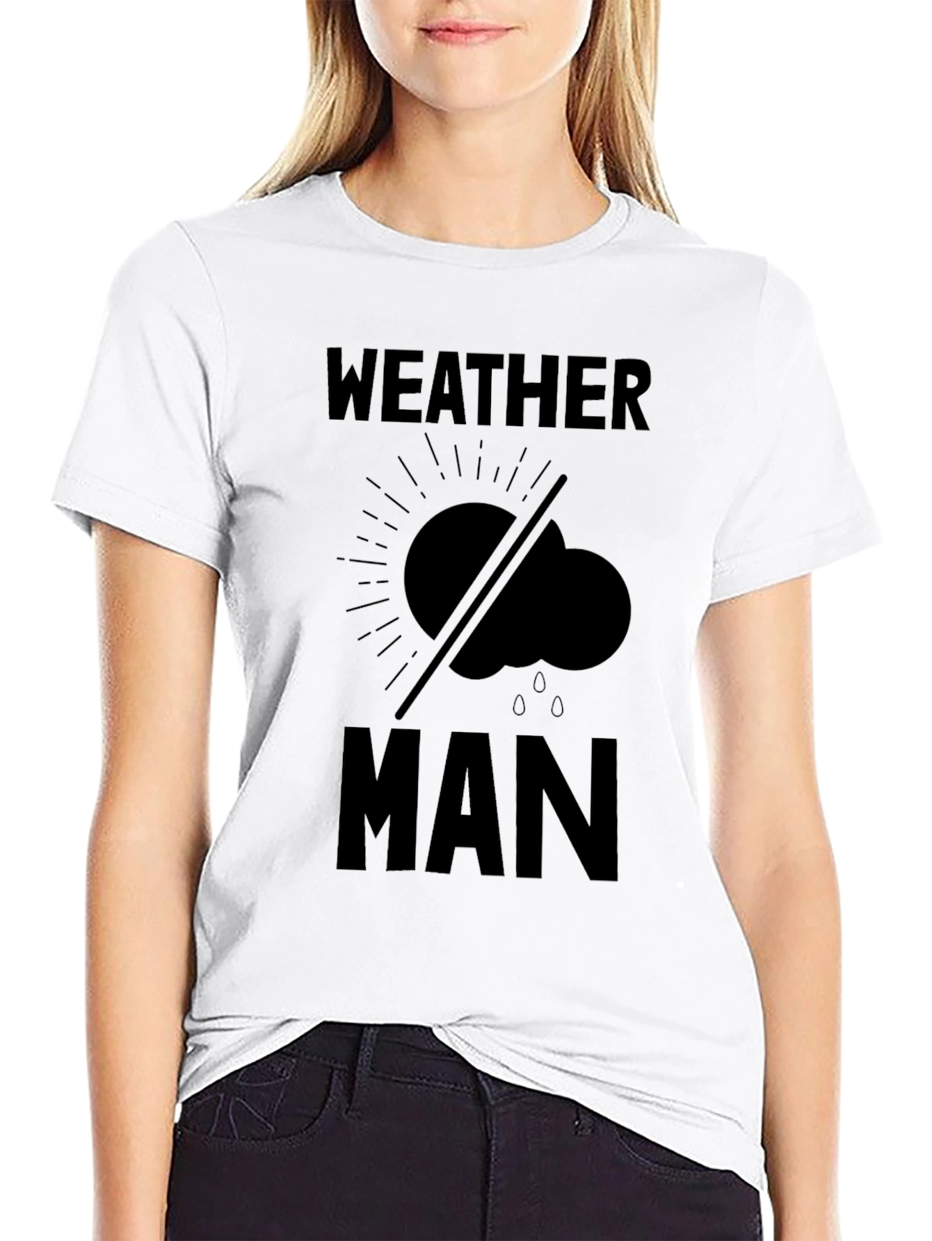 Weather Man Graphic Tee - Black Humor T-Shirt