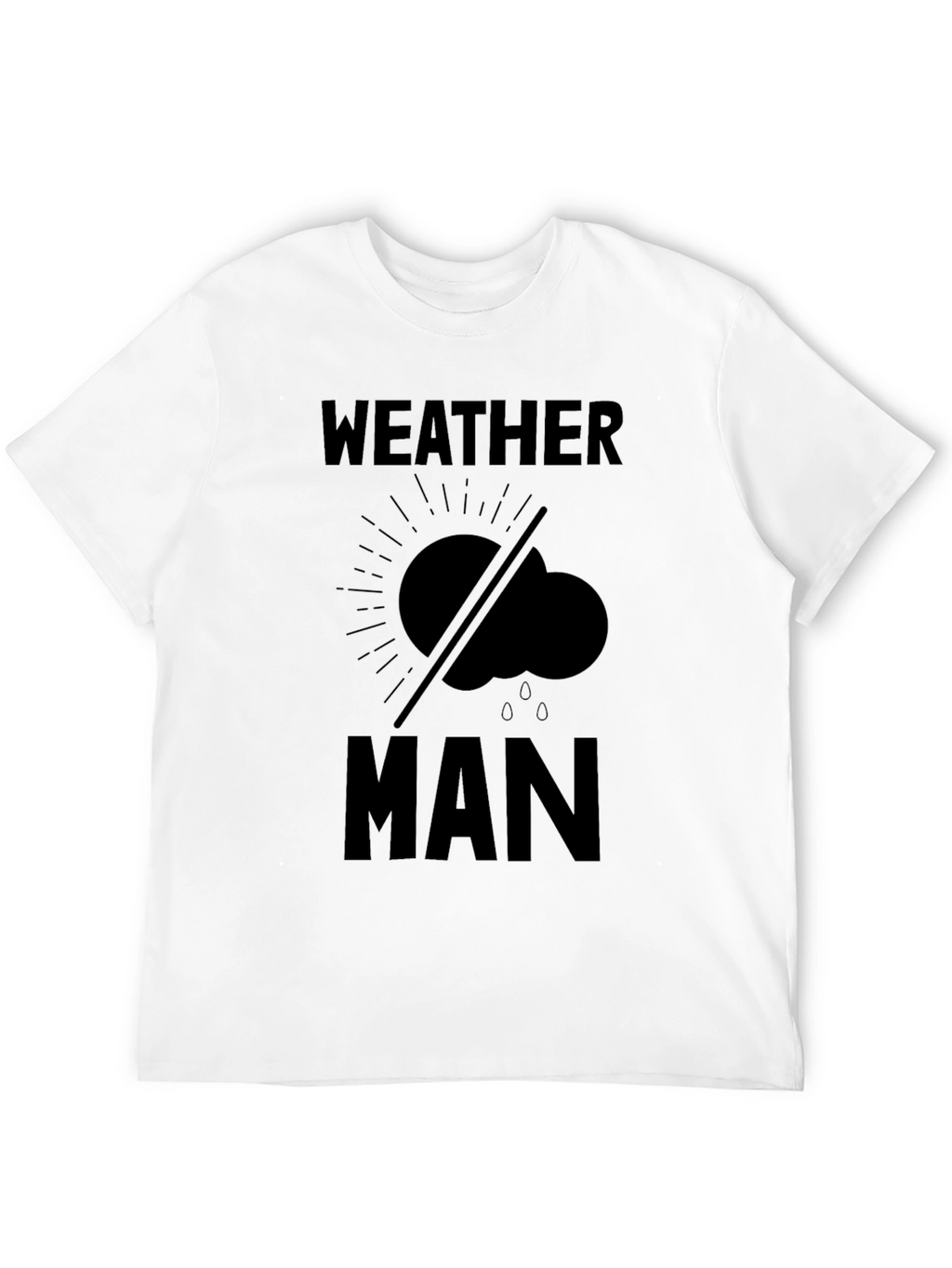 Weather Man Graphic Tee - Black Humor T-Shirt
