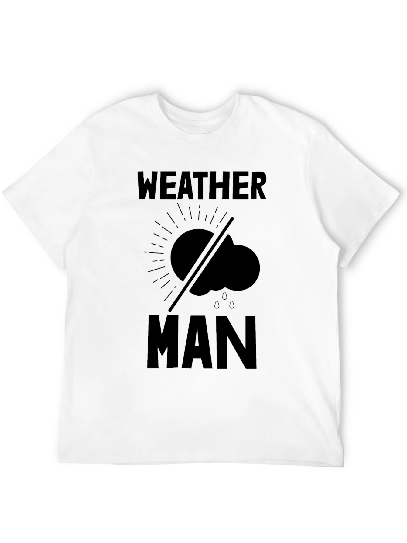 Weather Man Graphic Tee - Black Humor T-Shirt