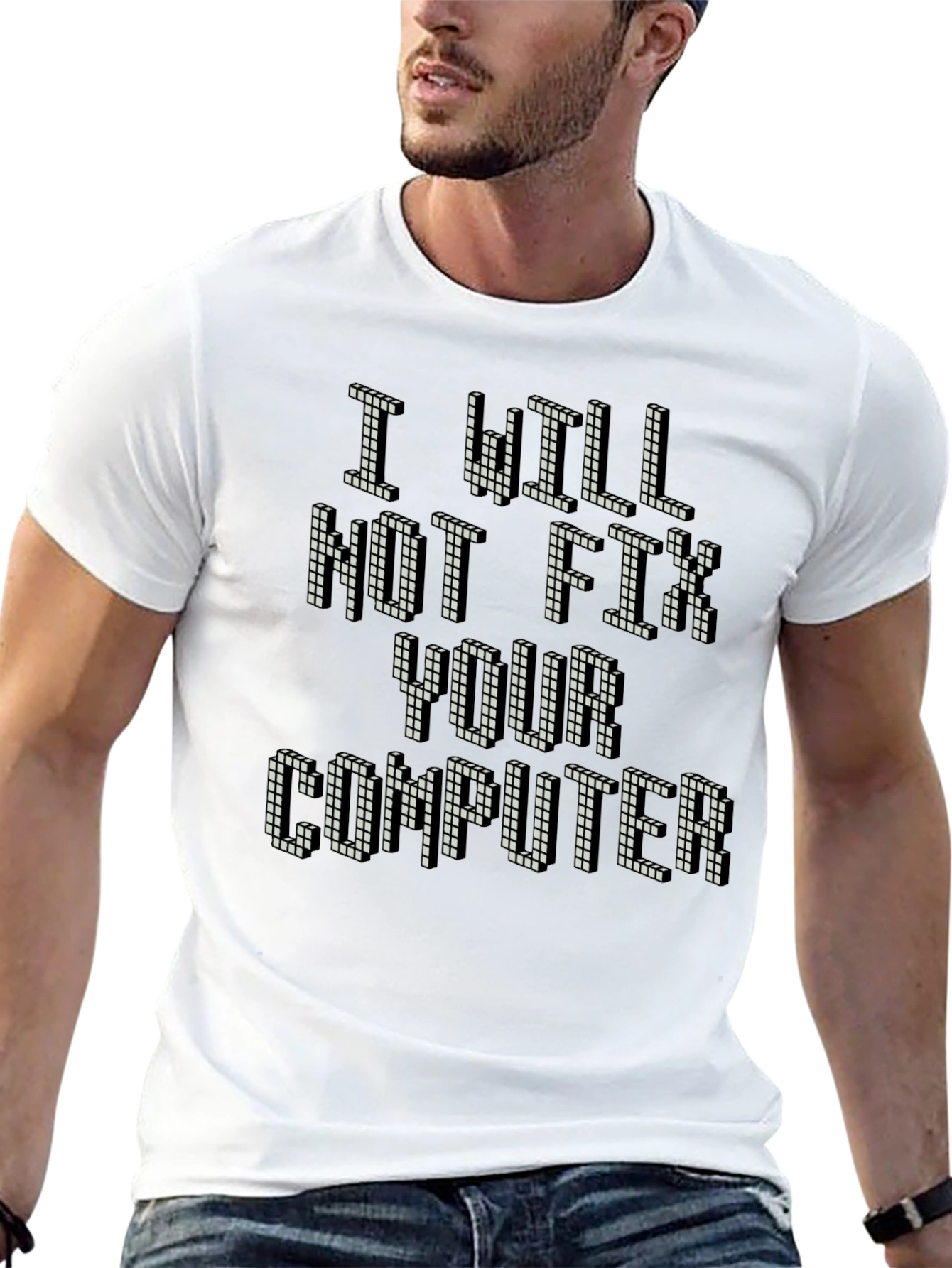 I Will Not Fix Your Computer Retro Gamer T-Shirt
