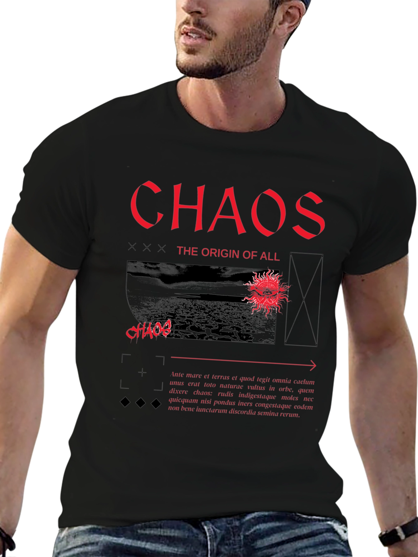 Chaos Origin Graphic Tee - Black