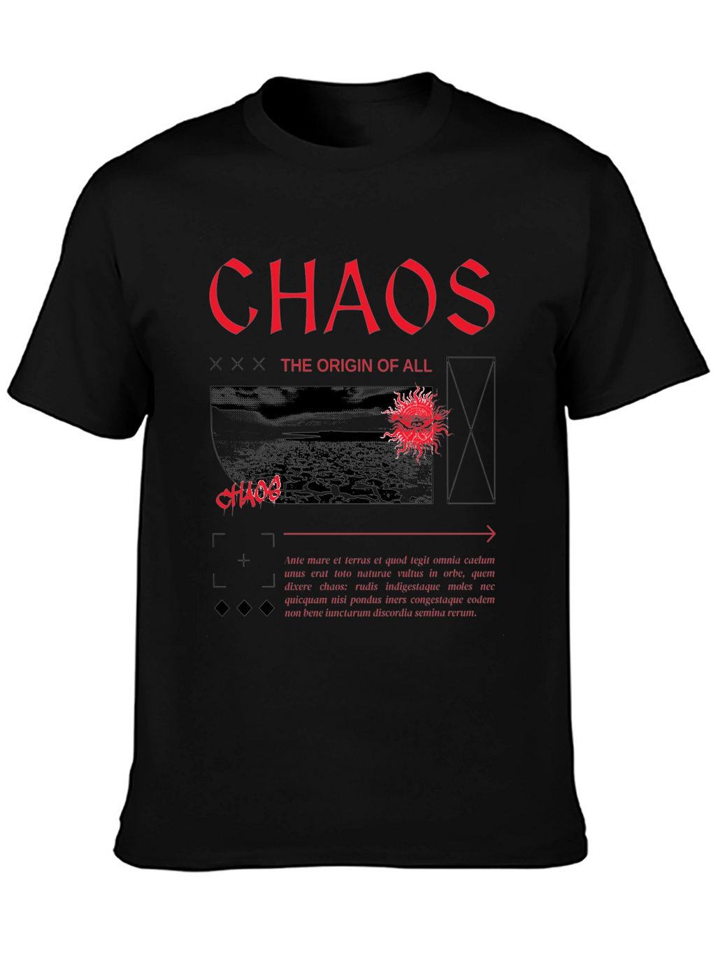 Chaos Origin Graphic Tee - Black