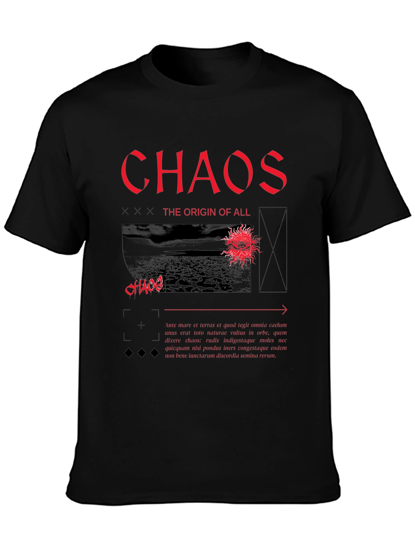 Chaos Origin Graphic Tee - Black