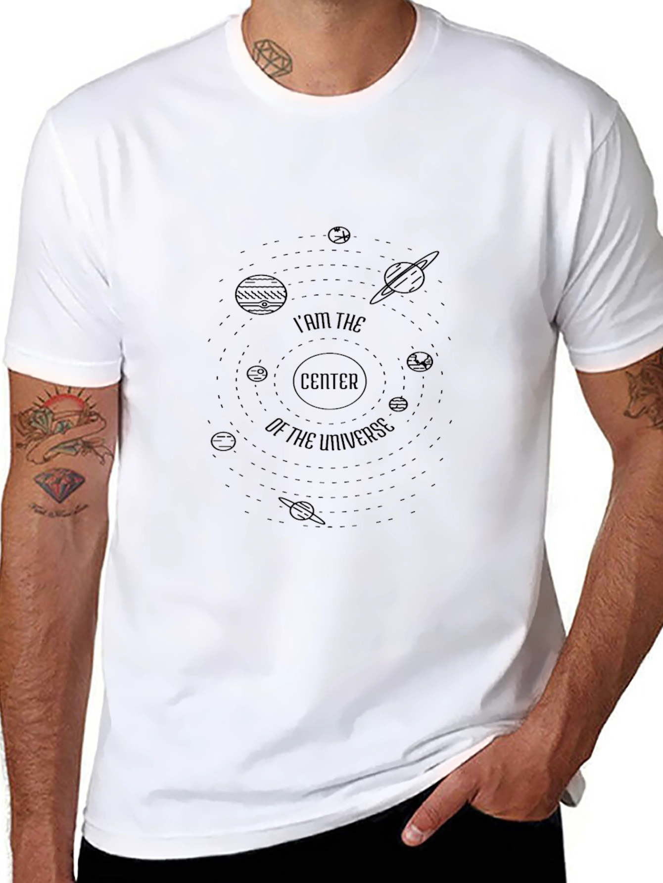 Center of the Universe Black Graphic Tee