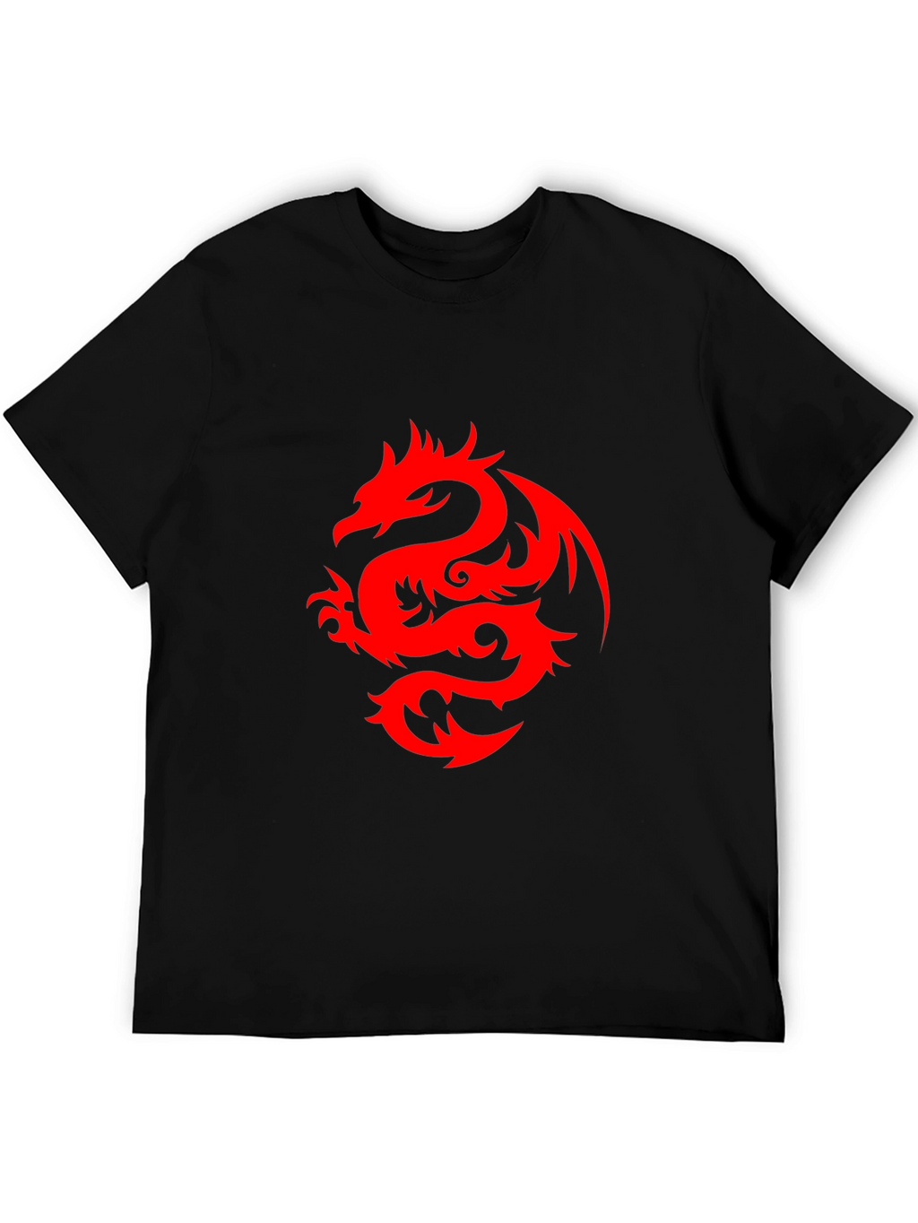Red Dragon Graphic Black T-Shirt