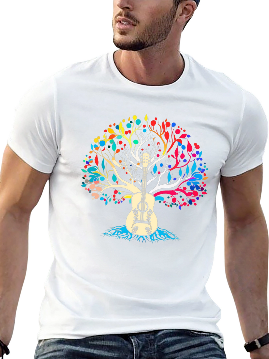 Guitar Tree T-Shirt - Musical Graphic Tee