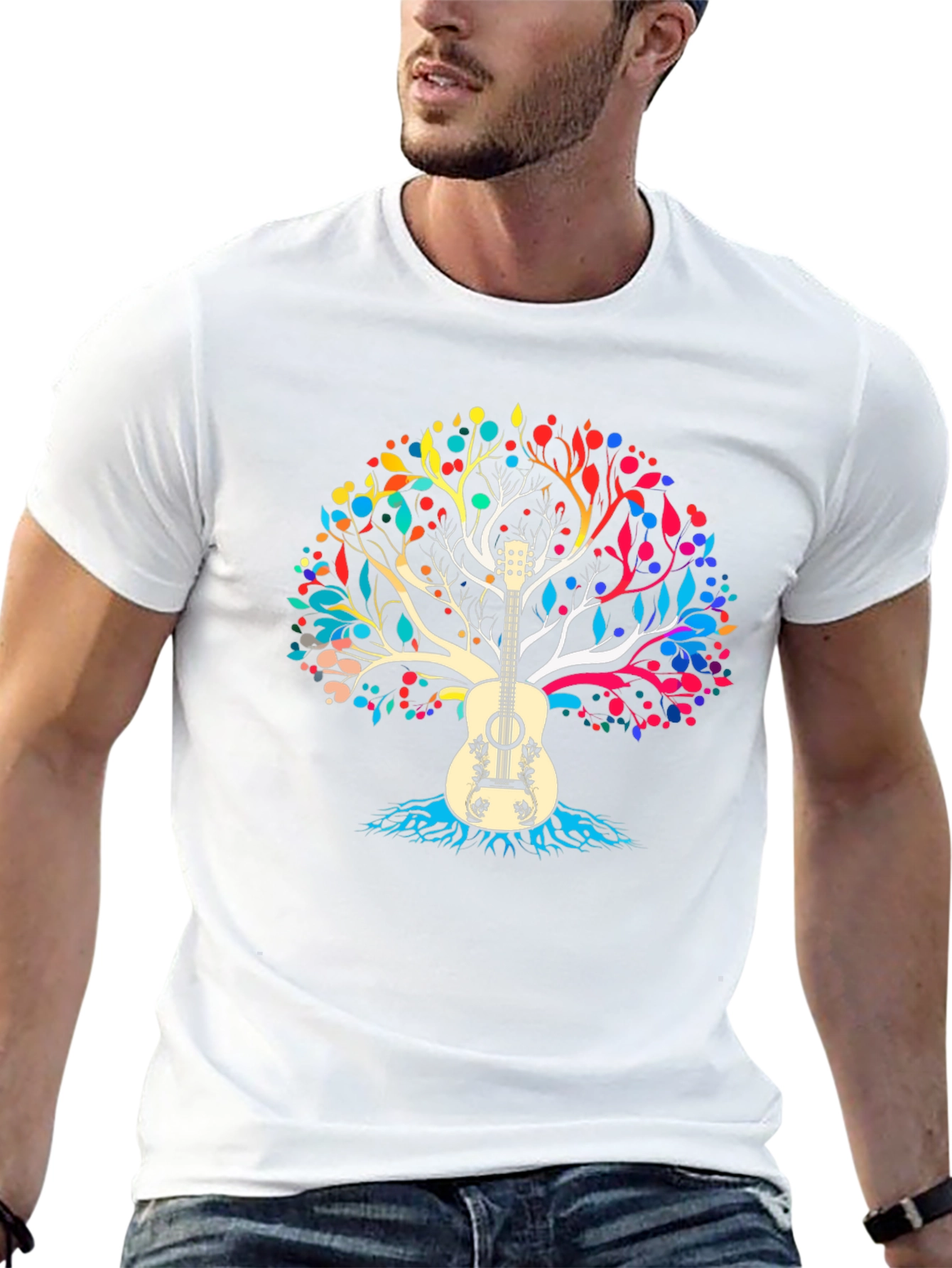 Guitar Tree T-Shirt - Musical Graphic Tee