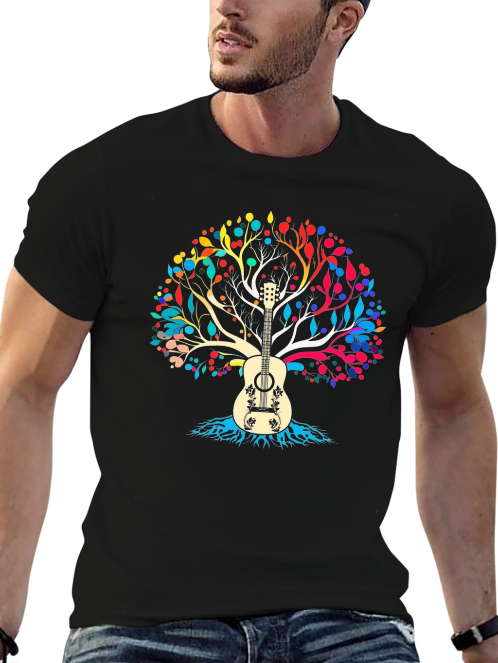Guitar Tree T-Shirt - Musical Graphic Tee