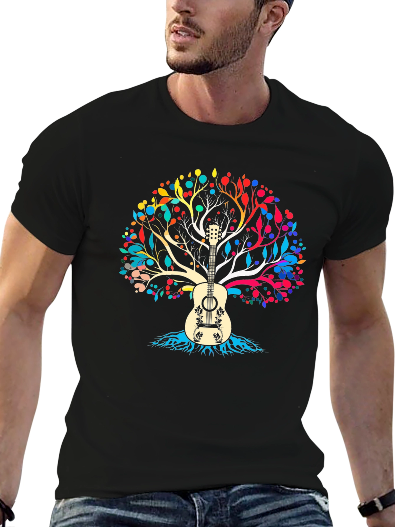 Guitar Tree T-Shirt - Musical Graphic Tee