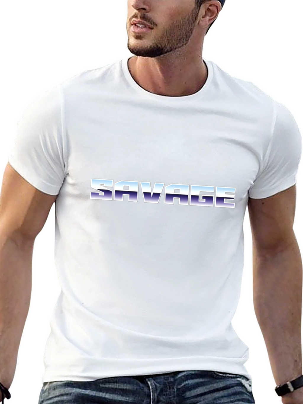 Savage Black T-Shirt - Retro Style