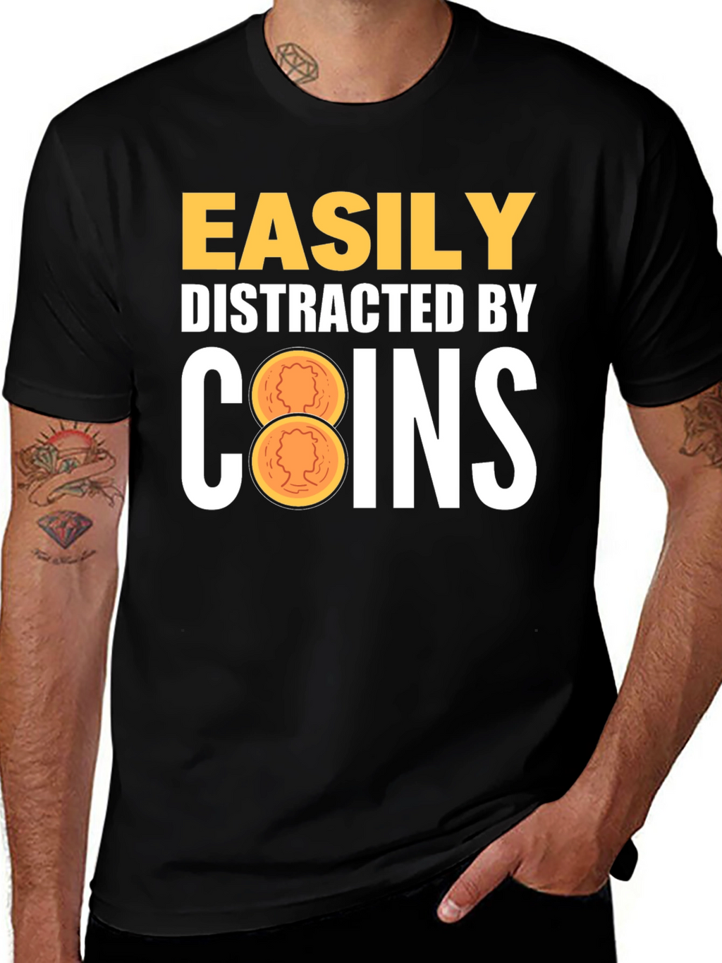 Easily Distracted by Coins T-Shirt