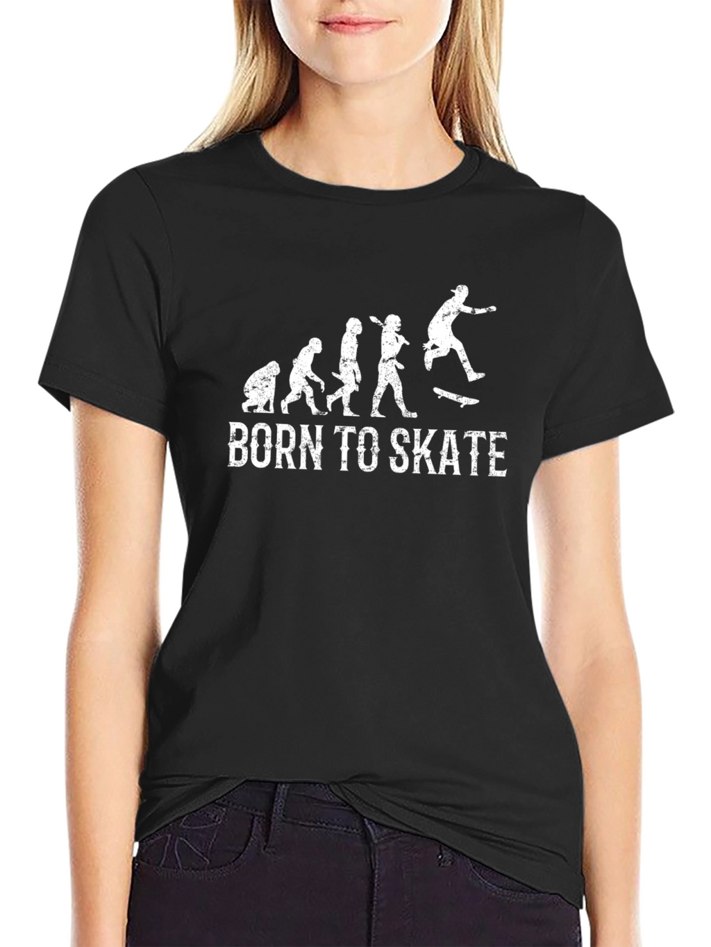 Born to Skate Evolution Black T-Shirt
