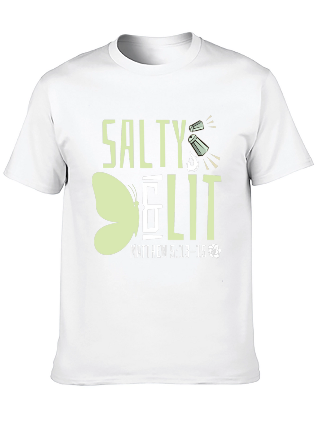 Salty & Lit T-Shirt - Matthew 5:13-15 Black Tee
