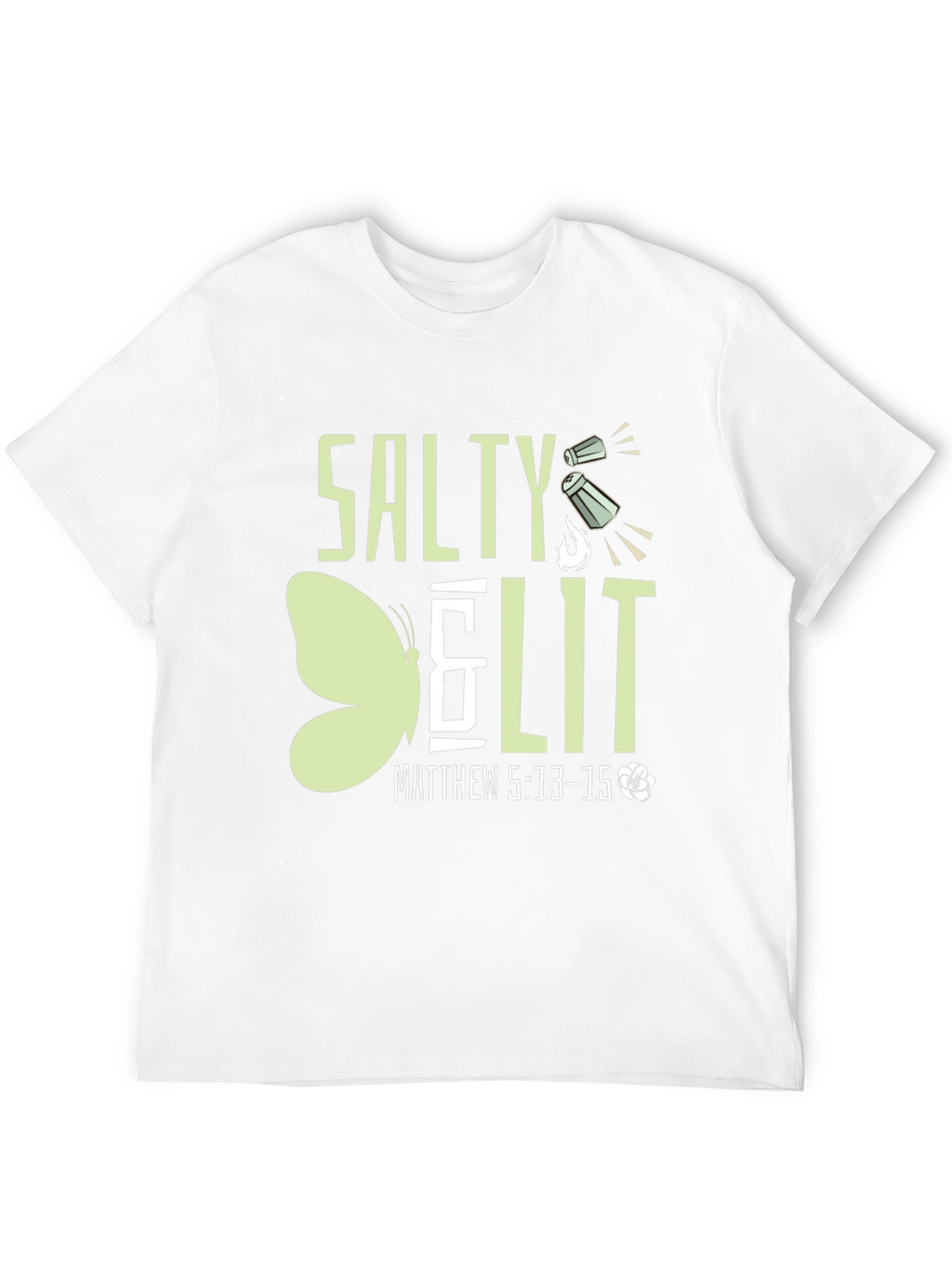 Salty & Lit T-Shirt - Matthew 5:13-15 Black Tee