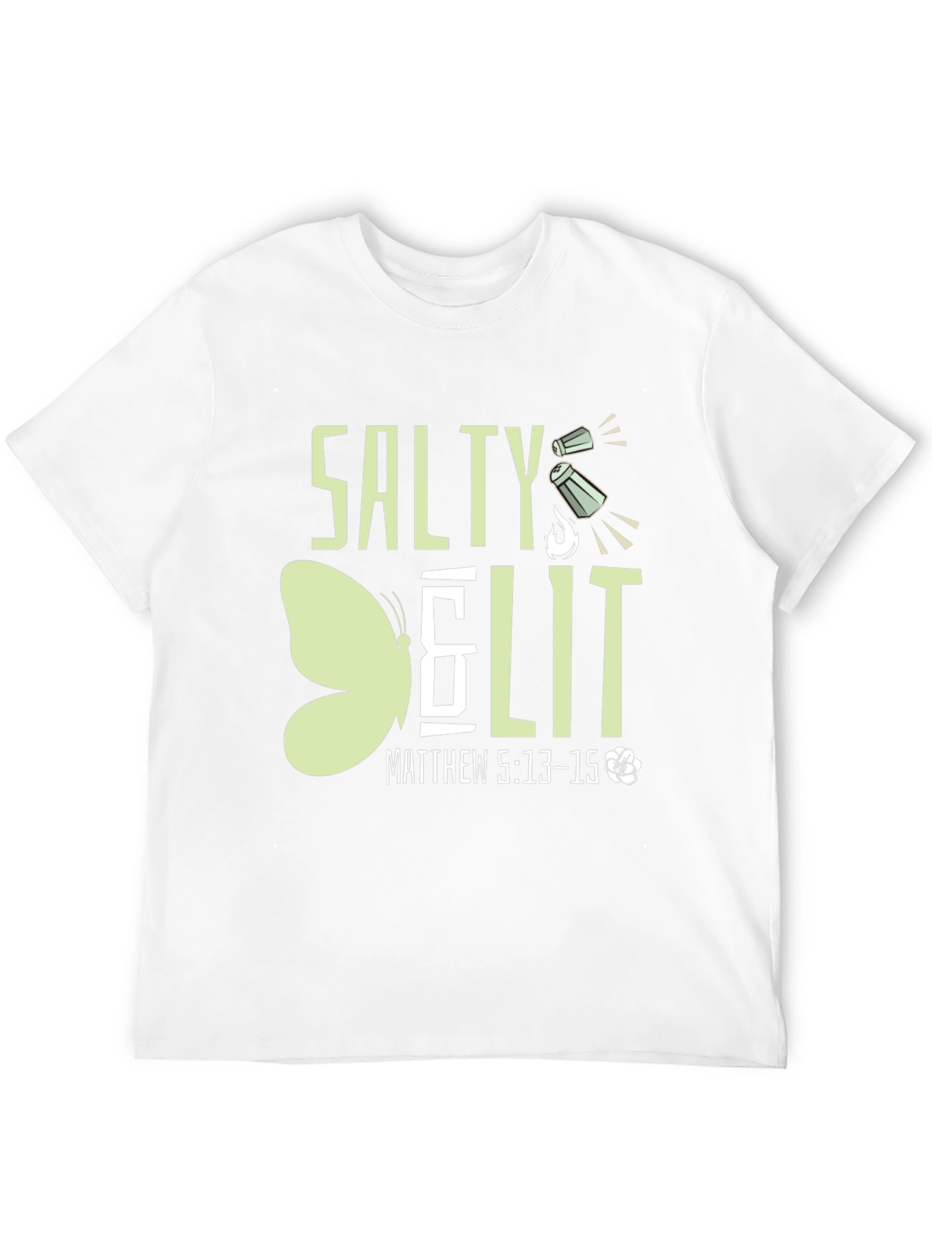Salty & Lit T-Shirt - Matthew 5:13-15 Black Tee